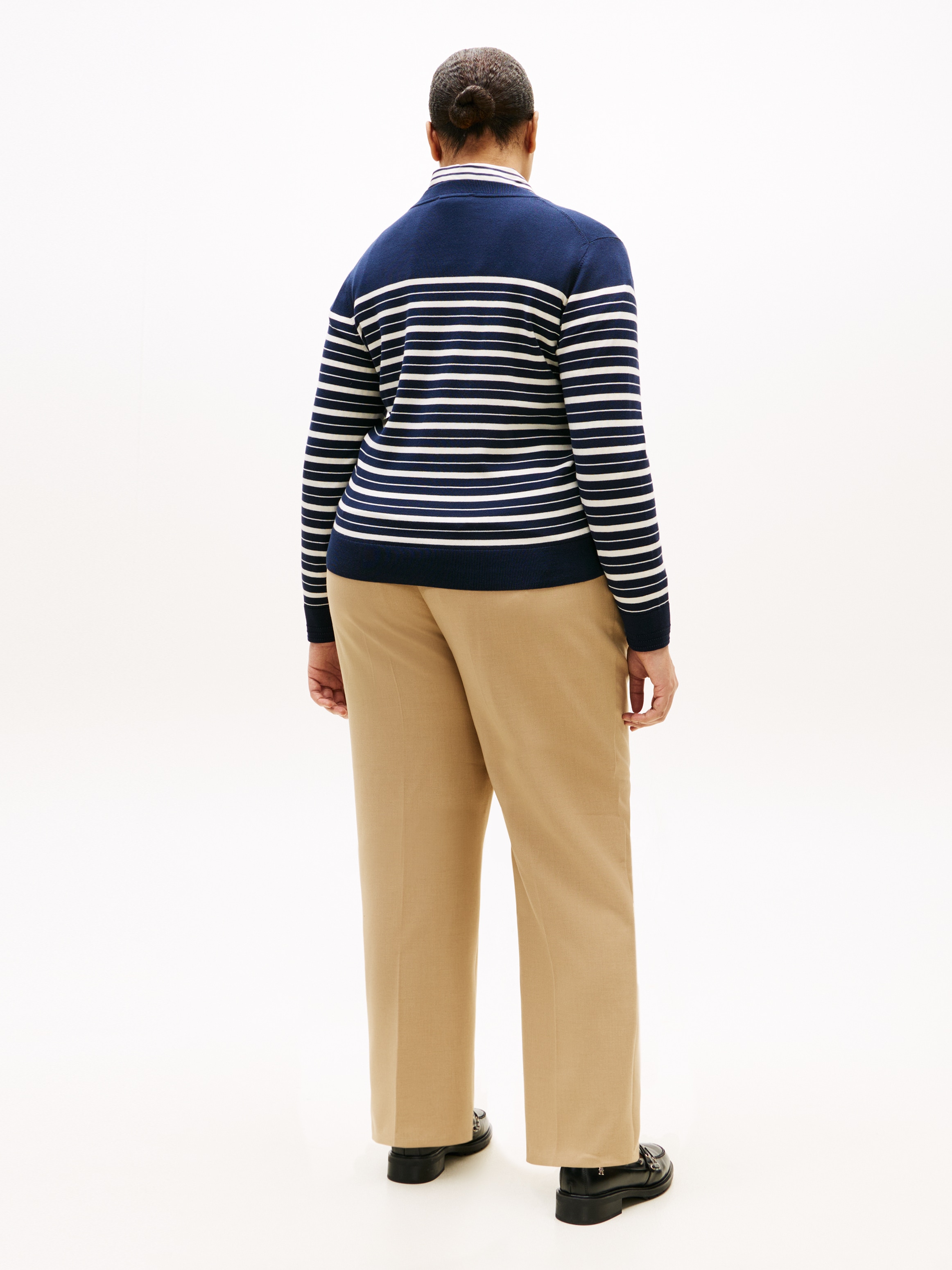 Tommy Hilfiger Curve Veste en tricot »CRV CO JERSEY FINE GG C-NK CARDI« in grossen Grössen