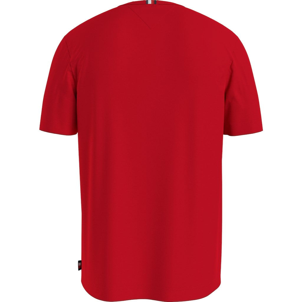 Tommy Hilfiger T-Shirt »MONOTYPE CHEST STRIPE TEE«, mit Markenlogo