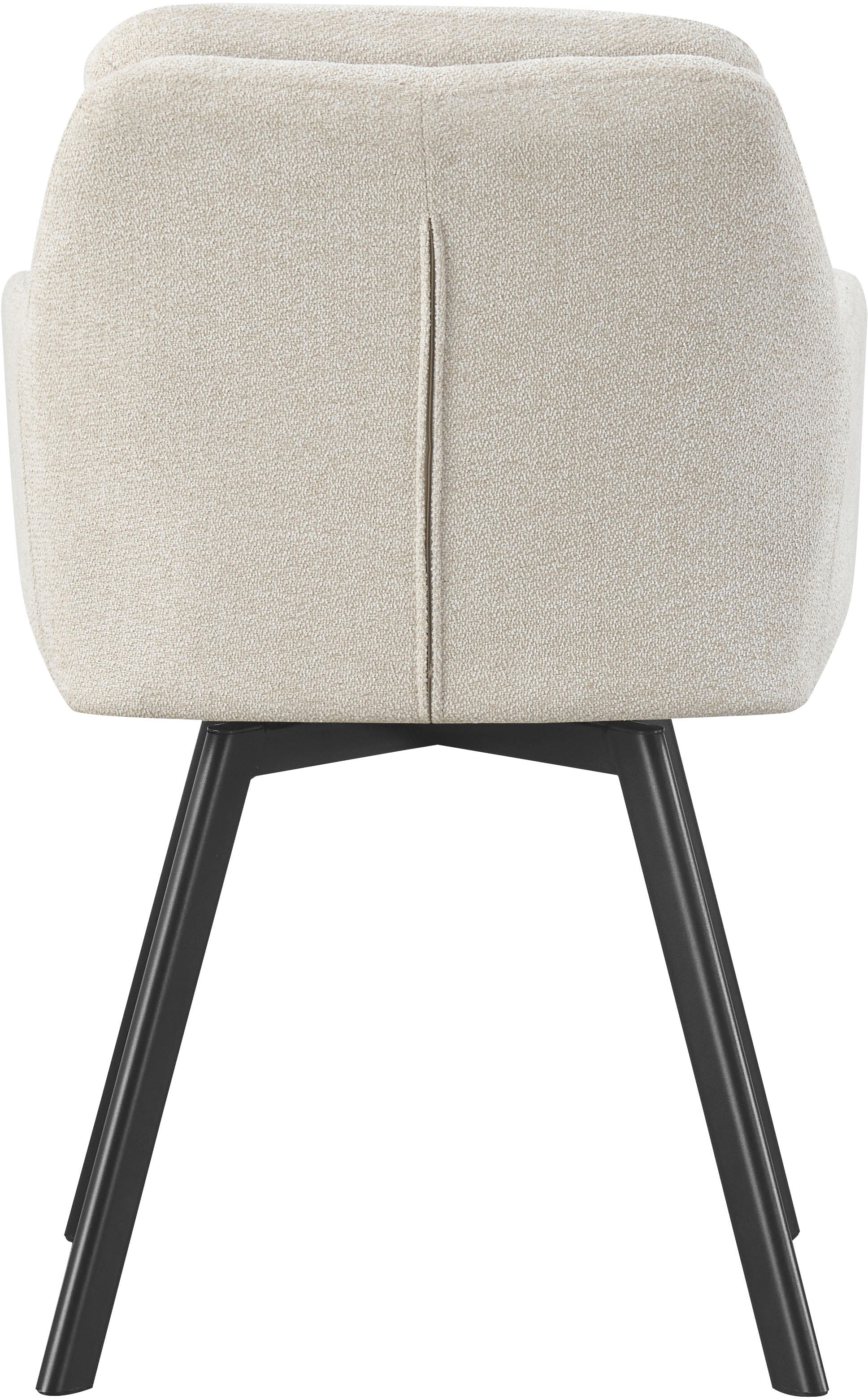 Home affaire Esszimmerstuhl »NEEPAWA, 2er Set, mit Metallgestell in matt schwarz« (Set) 2 Stk.in verschiedenen Farben, Belsatbarkeit pro Stuhl 120 kg, mit Armlehne