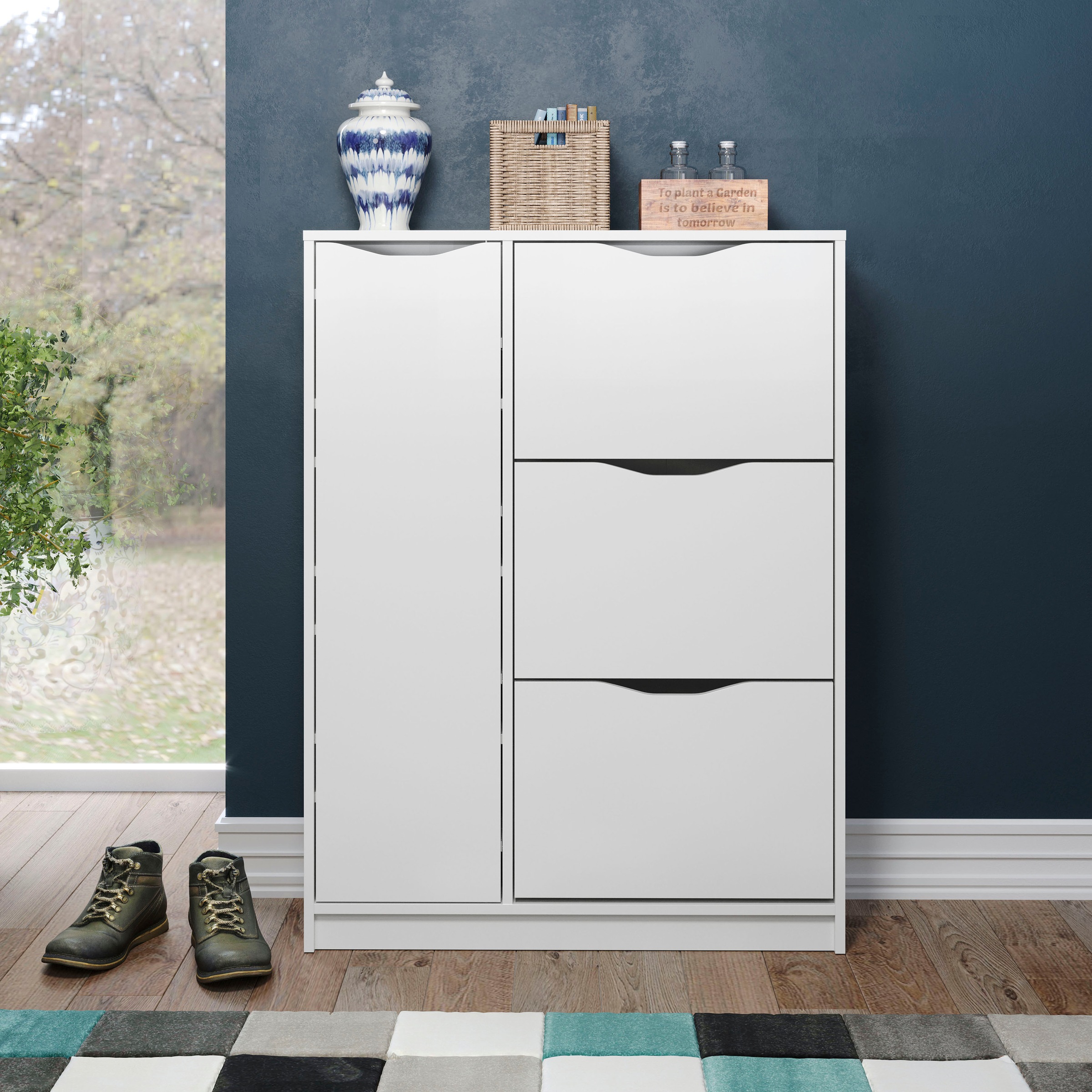 Image of trendteam Schuhschrank »Basix«, mit 3 Schuhklappen bei Ackermann Versand Schweiz