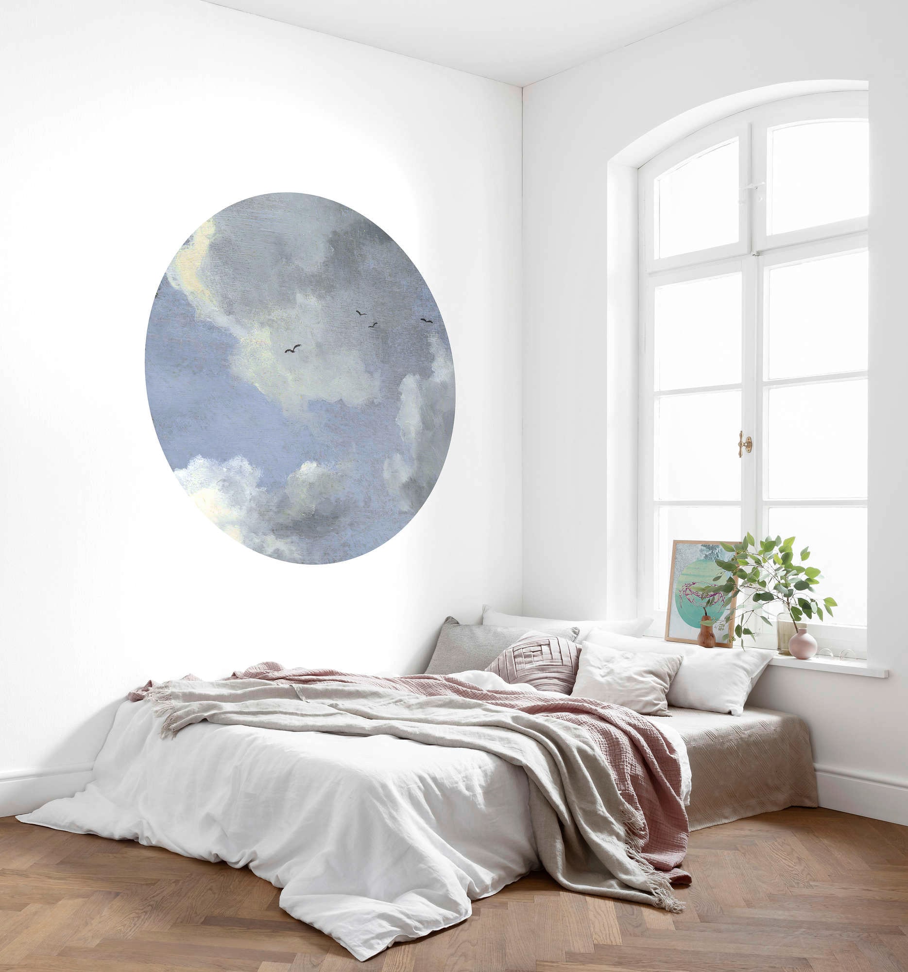 Komar Vliestapete »Vlies selbstklebend - Simply Sky - Grösse 125 x 125 cm«, bedruckt, Wohnzimmer, Schlafzimmer