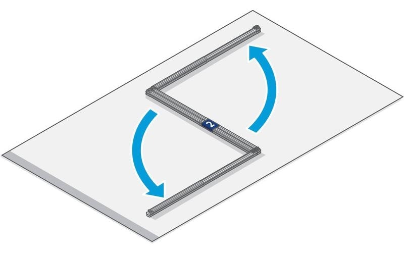 tesa Cadre de fenêtre moustiquaire »FALT Alu Rahmen teleskopierbar Premium für Türen« Paquet, Cadre télescopique en aluminium, 1 cuis tlg. Moustiquaire alu 80 cm x 170 cm jusqu'à 100x cm x 220 cm