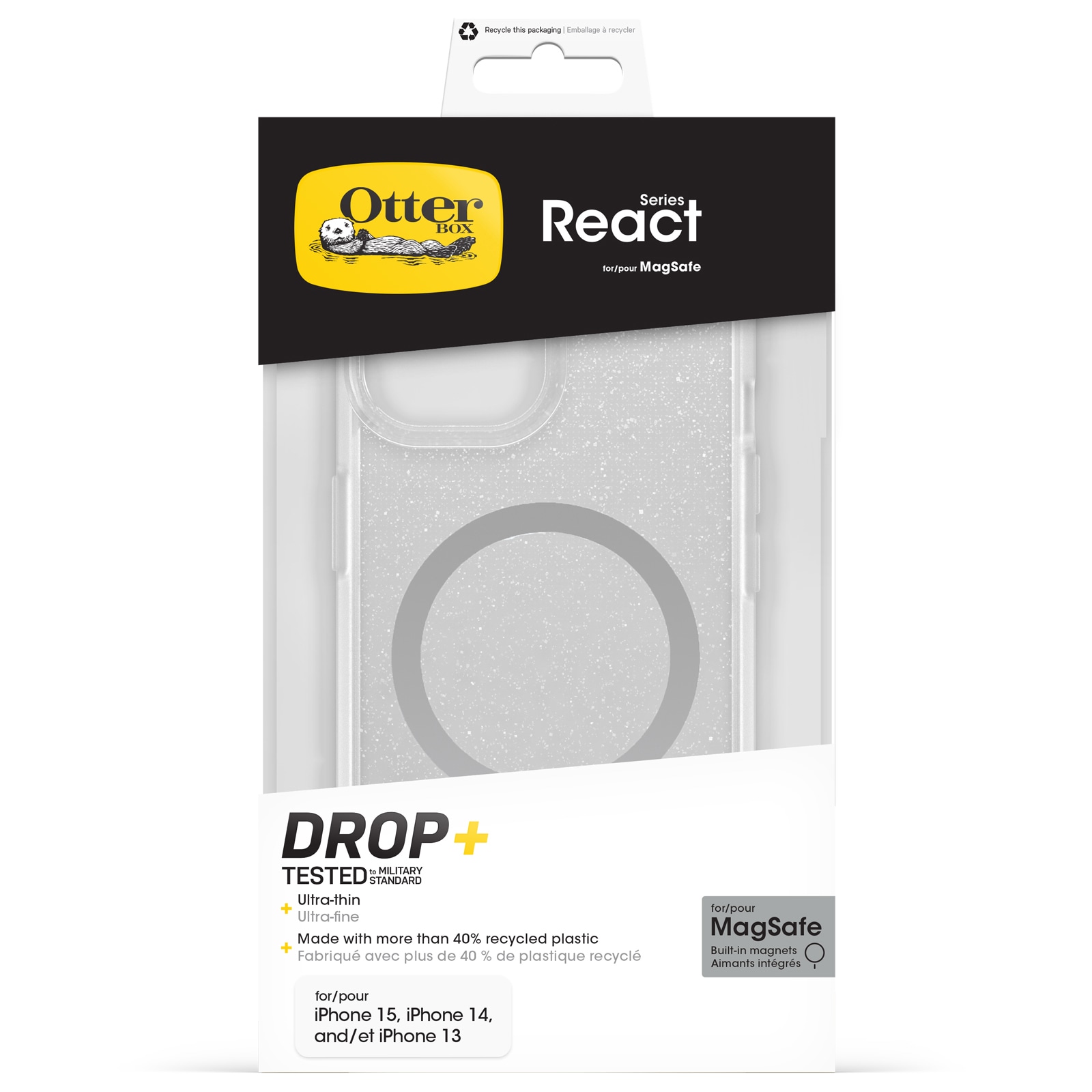 Otterbox Handyhülle »React MagSafe«, Backcover, Schutzhülle, Handyschutzhülle, Case, Schutzcase, stossfest