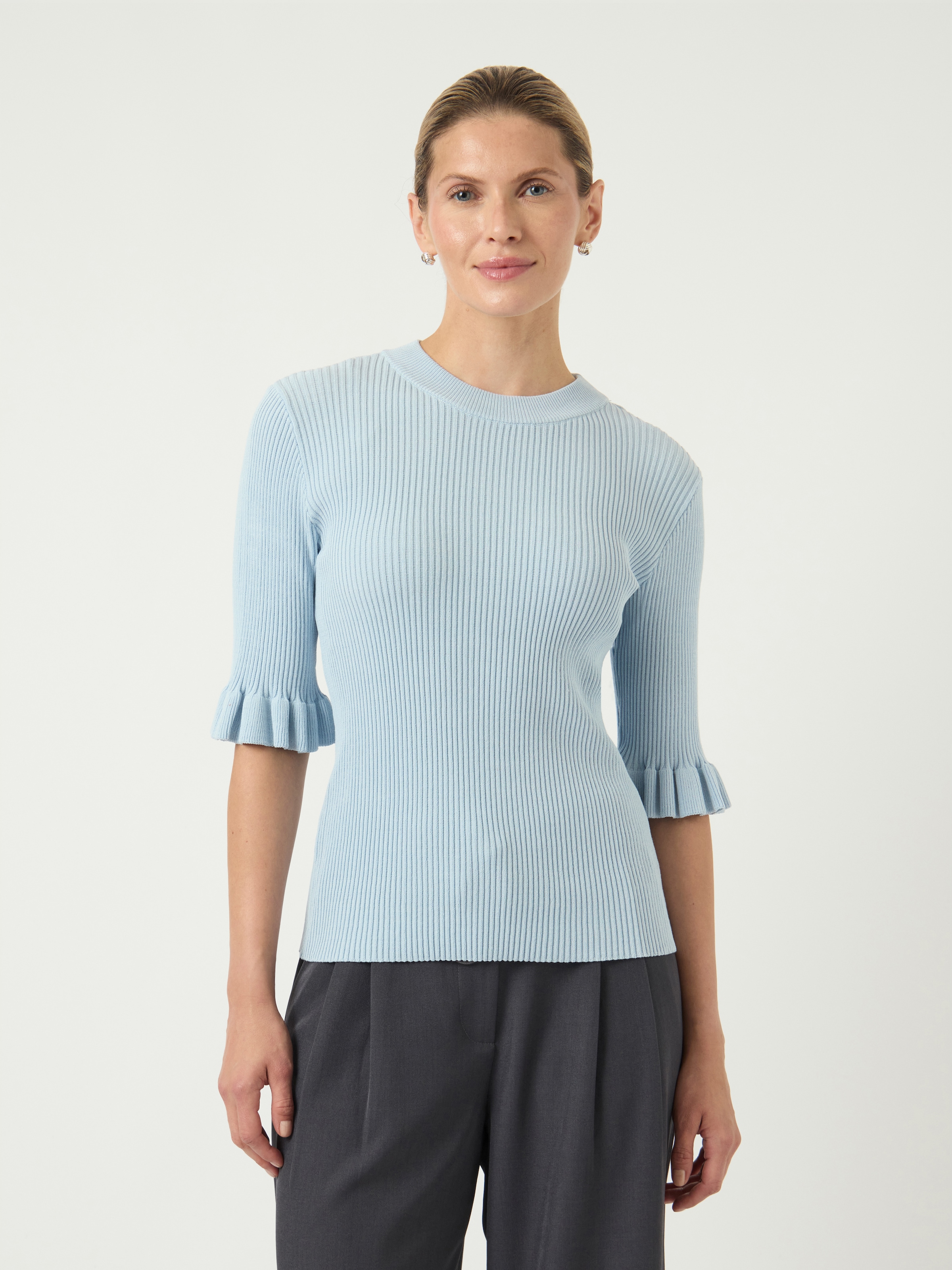 Y.A.S Pull à col rond »YASMIKLA SS KNIT TOP S. NOOS«