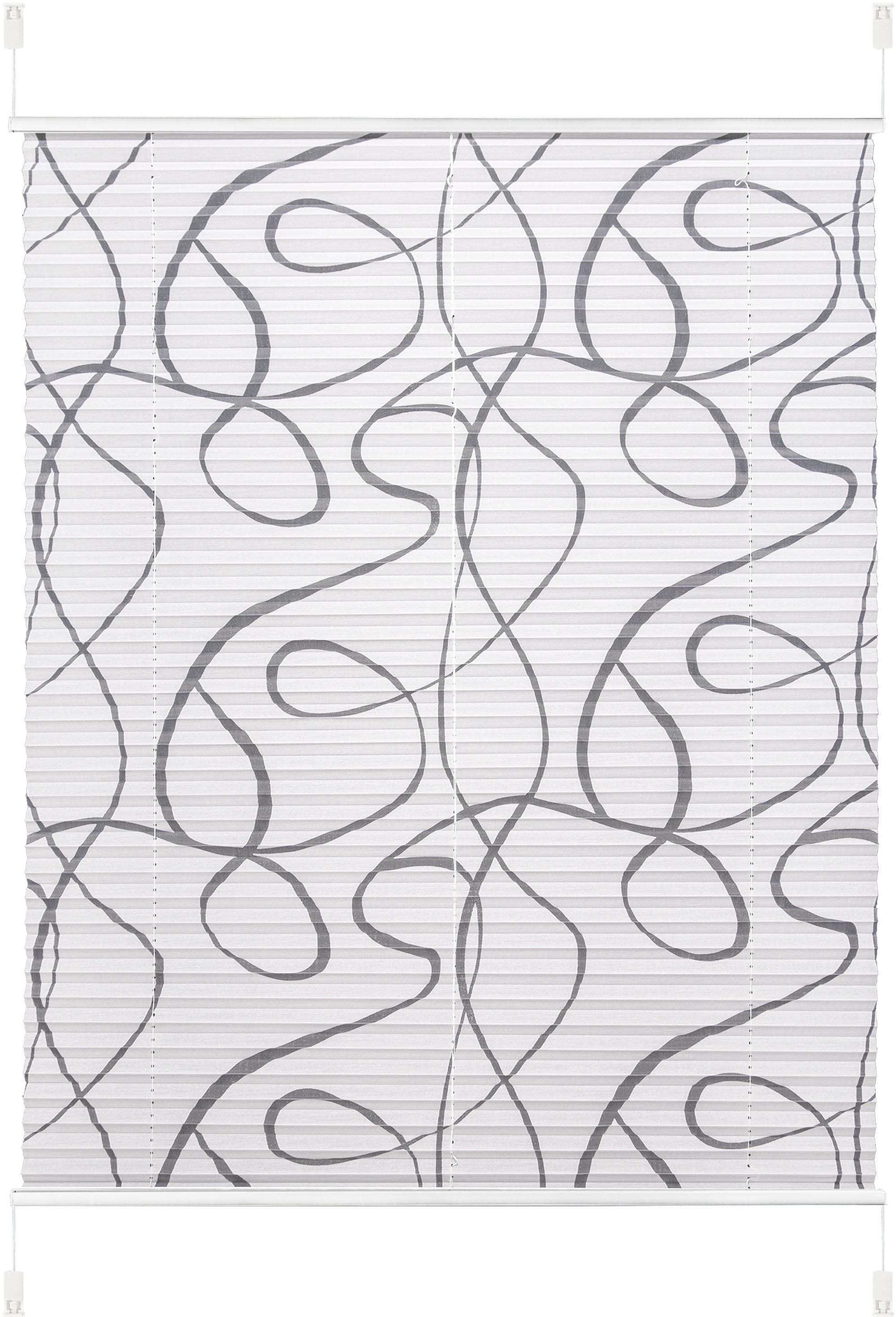 Image of Bruno Banani Plissee »TILO«, Lichtschutz, ohne Bohren, verspannt, Klemmfix, Ausbrenner, organische Linien, Kringel, Klemmträger bei Ackermann Versand Schweiz