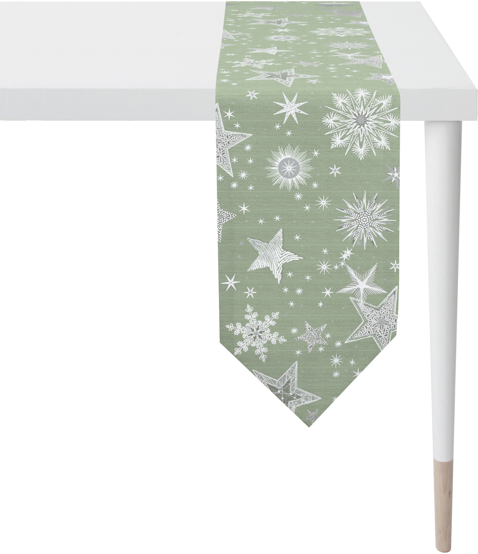 Image of APELT Tischband "9602 CHRISTMAS ELEGANCE, Weihnachtsdeko, Weihnachten" Lurex-Jacquardgewebe