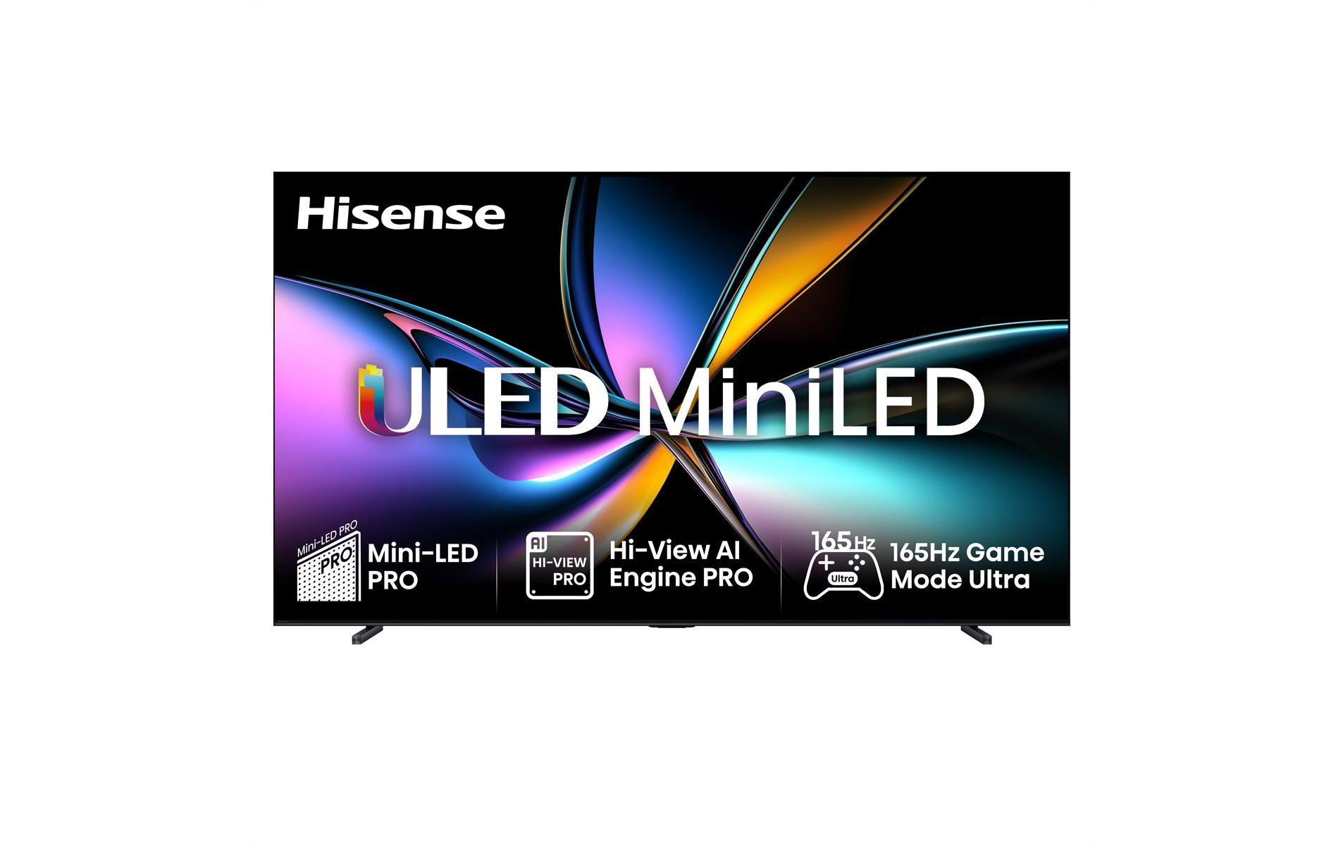 Image of Hisense QLED Mini LED-Fernseher "100U7Q PRO" 253 cm/100 ″ Smart-TV 4K UHD MiniLED Smart TV