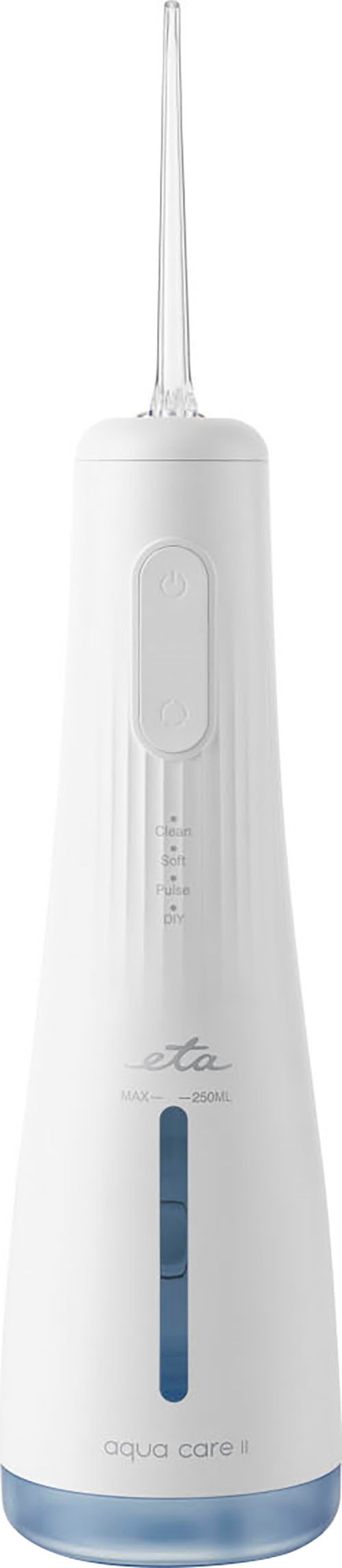eta Nettoyeur d'interstices »Aqua Care II ETA470890000« 2 cuis Aufsteckbürsten Munddusche für Zuhause, 4 Reinigungsmodi, Li-Ionen Akku