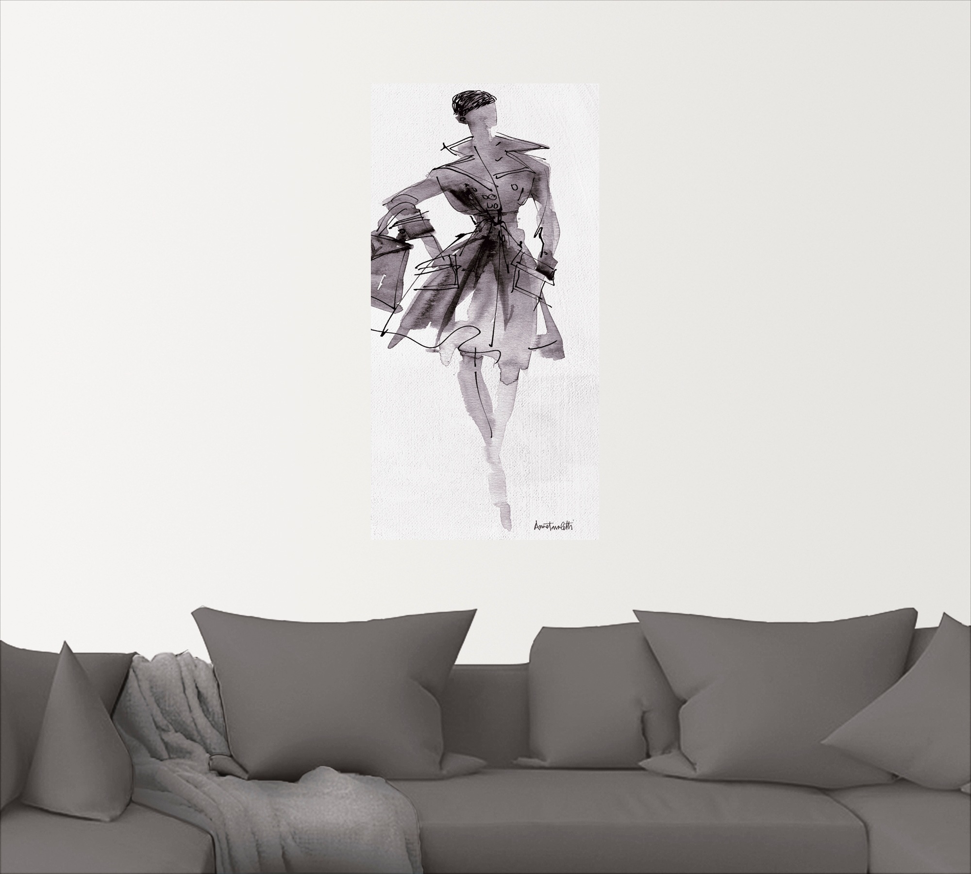 Artland Wandbild »Mode Skizzenbuch VII«, Mode, (1 St.), als Leinwandbild, Poster, Wandaufkleber in verschied. Grössen