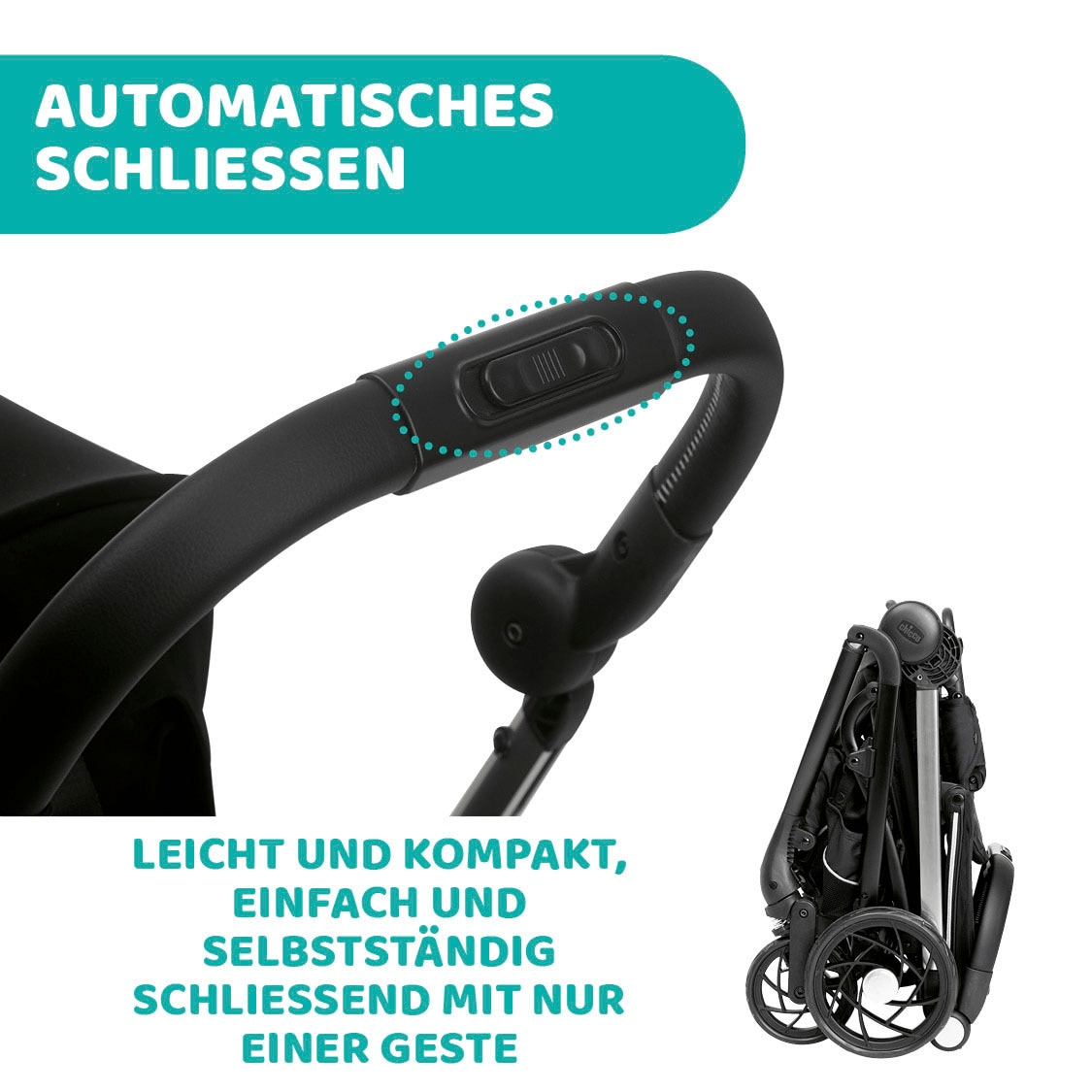 Chicco Kombi-Kinderwagen »Kinderwagen One4ever, pirate black«, mit zwei Sitzen