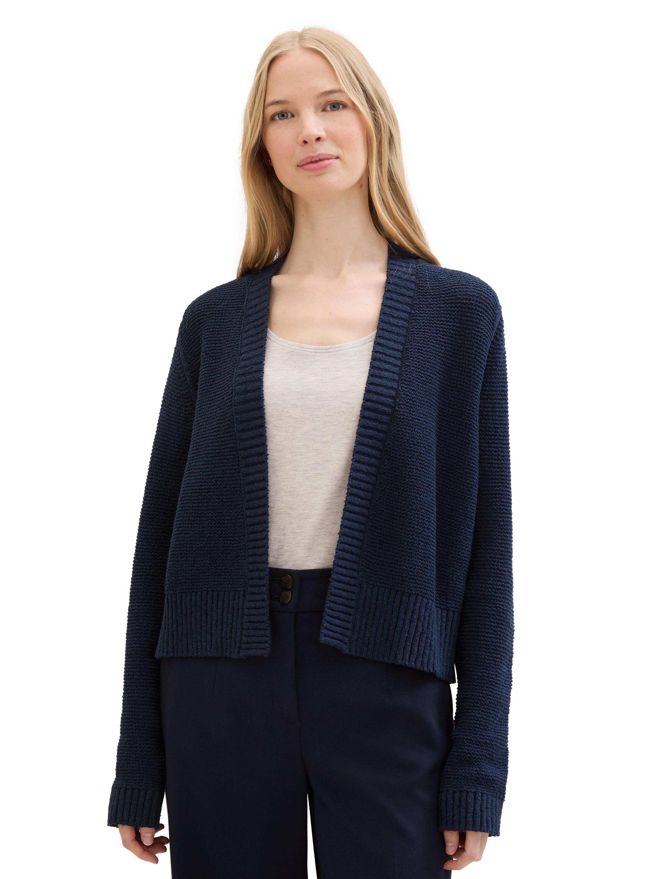 TOM TAILOR Cardigan, mit Strick-Elementen