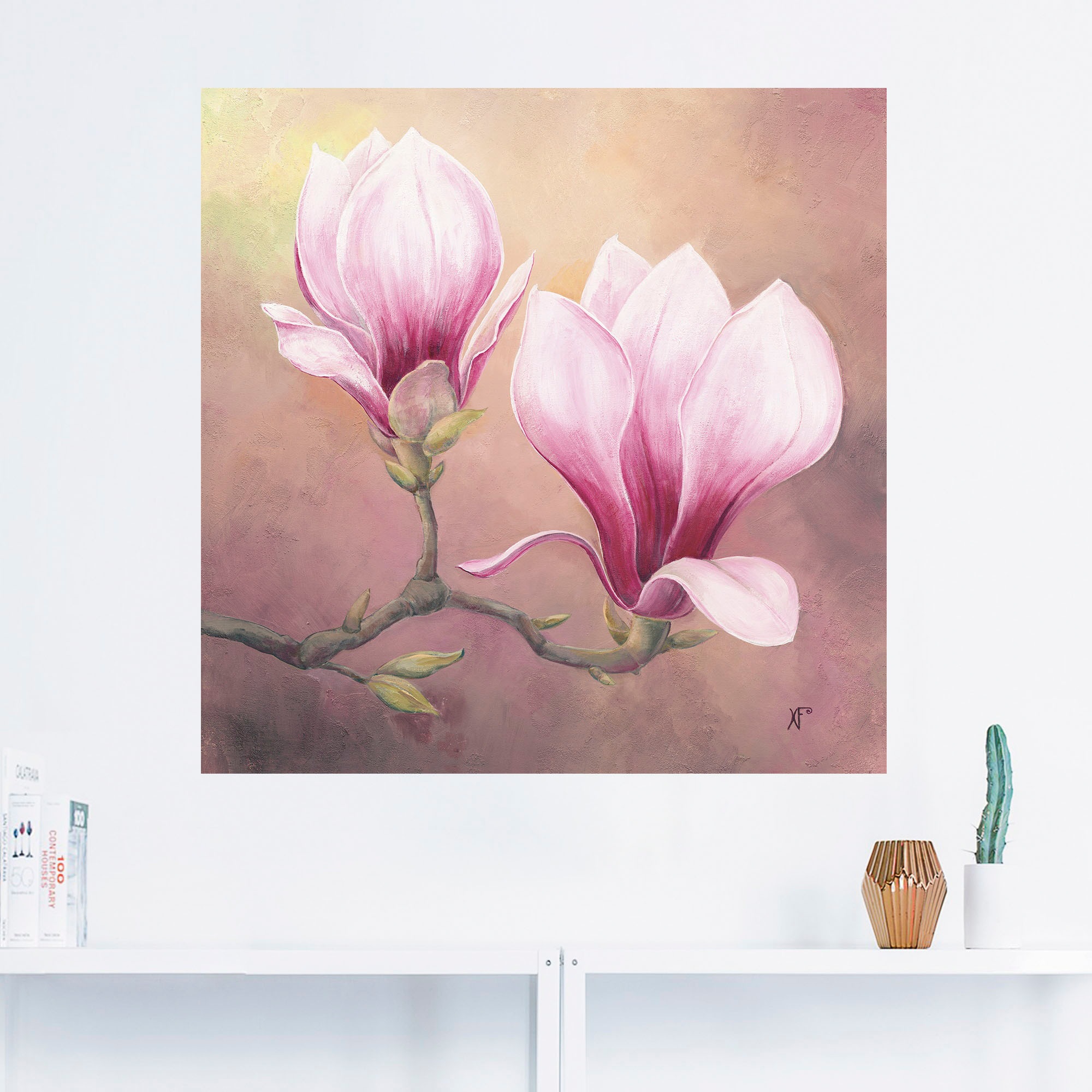 Artland Wandbild »Späte Magnolie«, Blumenbilder, (1 St.), als Alubild, Leinwandbild, Wandaufkleber oder Poster in versch. Grössen