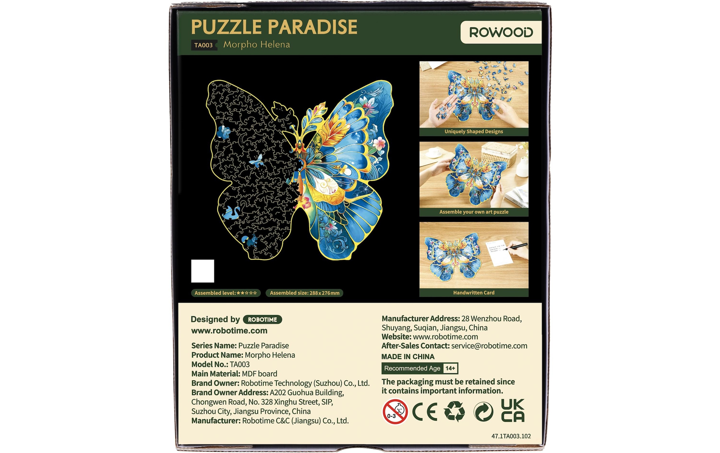   3D-Puzzle »RoboTime Helena Schmetterling«