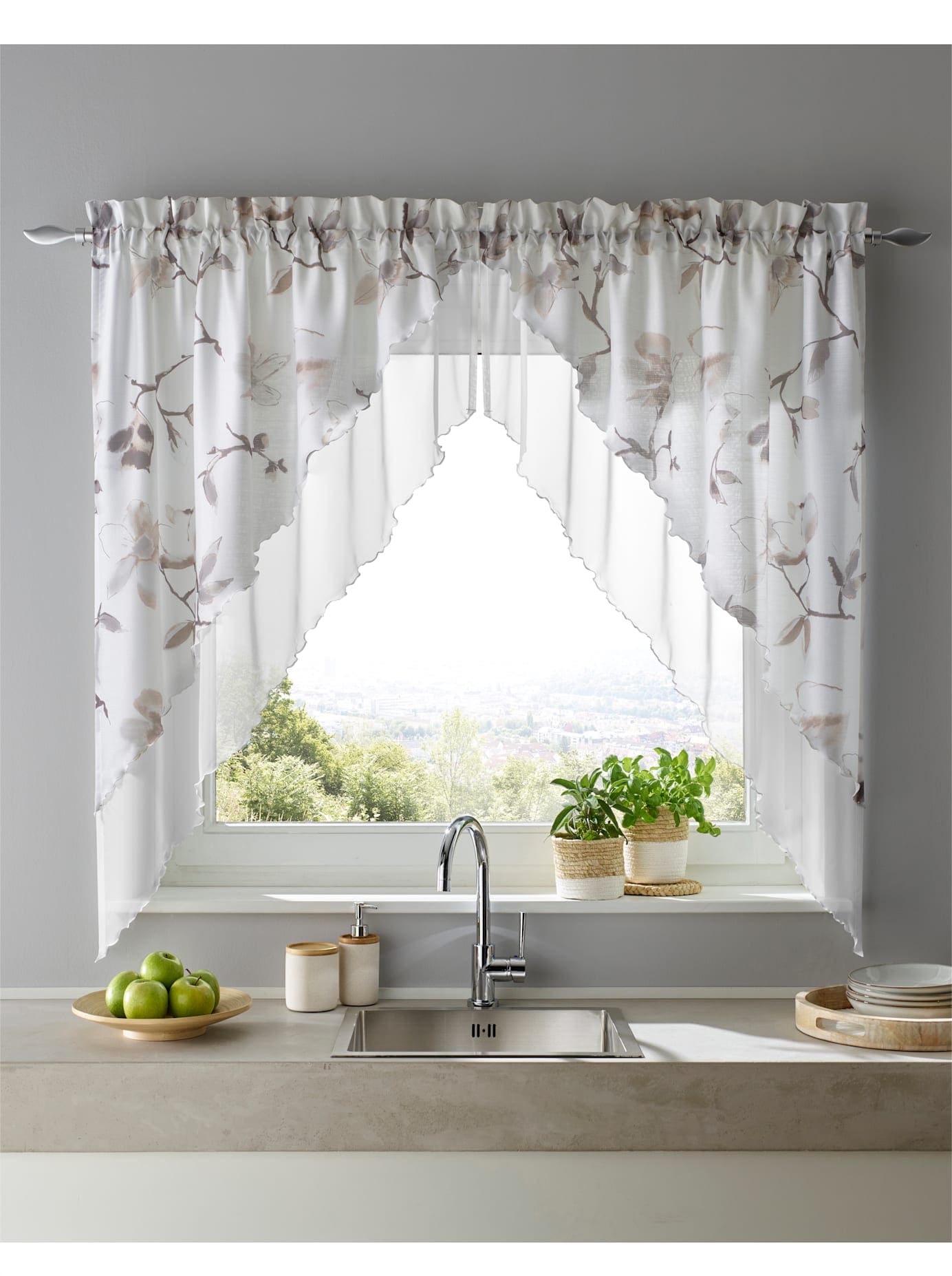 Image of heine home Gardine Stangendurchzug 1 Stk. tlg.