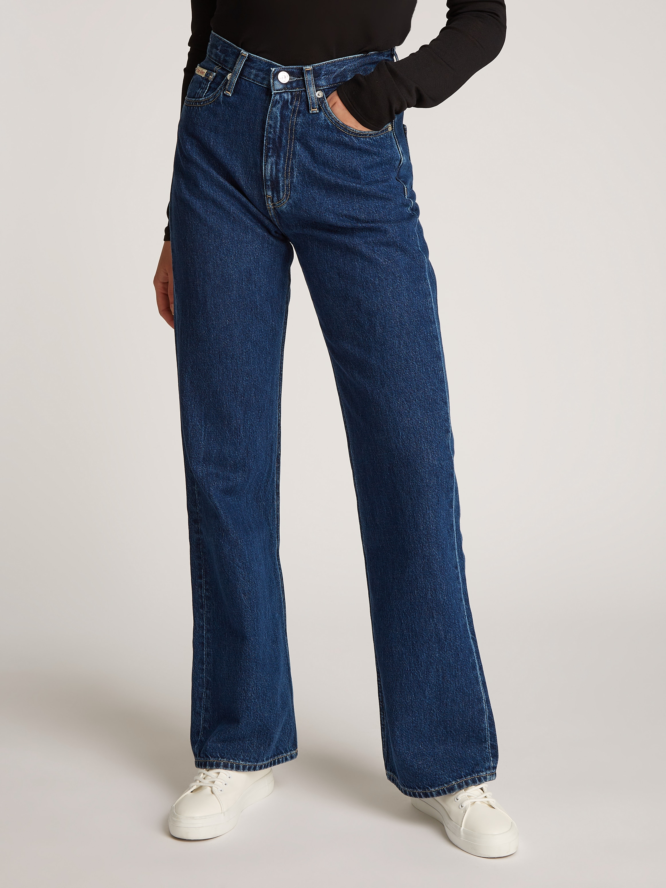 Calvin Klein Jeans Bootcut-Jeans »AUTHENTIC BOOTCUT«, mit stoned wash Optik, mit Coinpocket