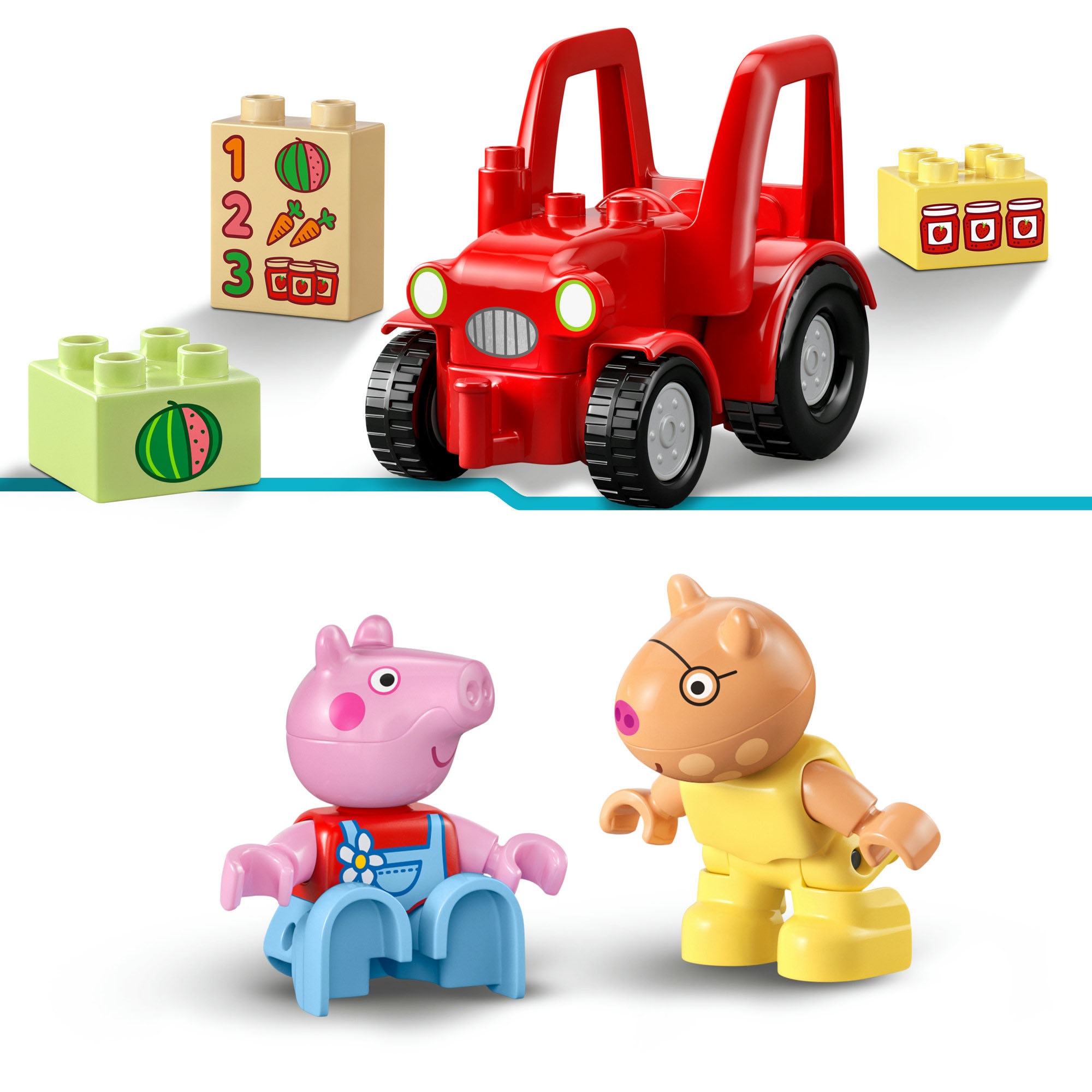 LEGO® Pions de construction »Traktor und Marktstand (10468), LEGO DUPLO Peppa Pig«