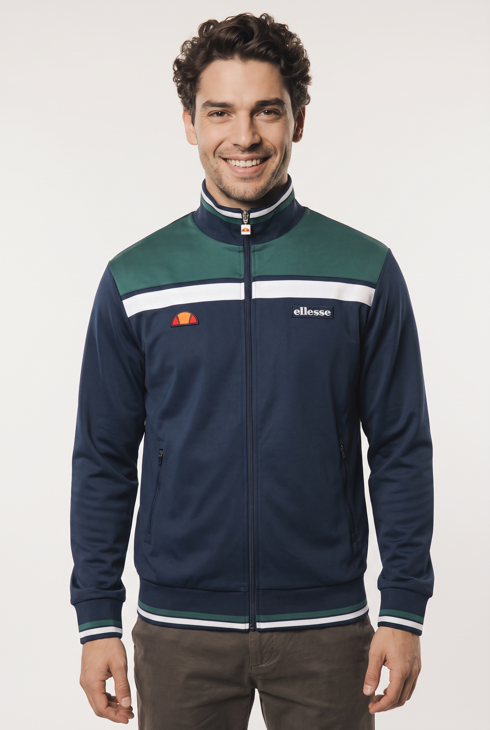 Image of Ellesse Trainingsjacke "VIGNOLA TRACK TOP" wasserabweisend, windabweisend, aus Polyester und Elasthan