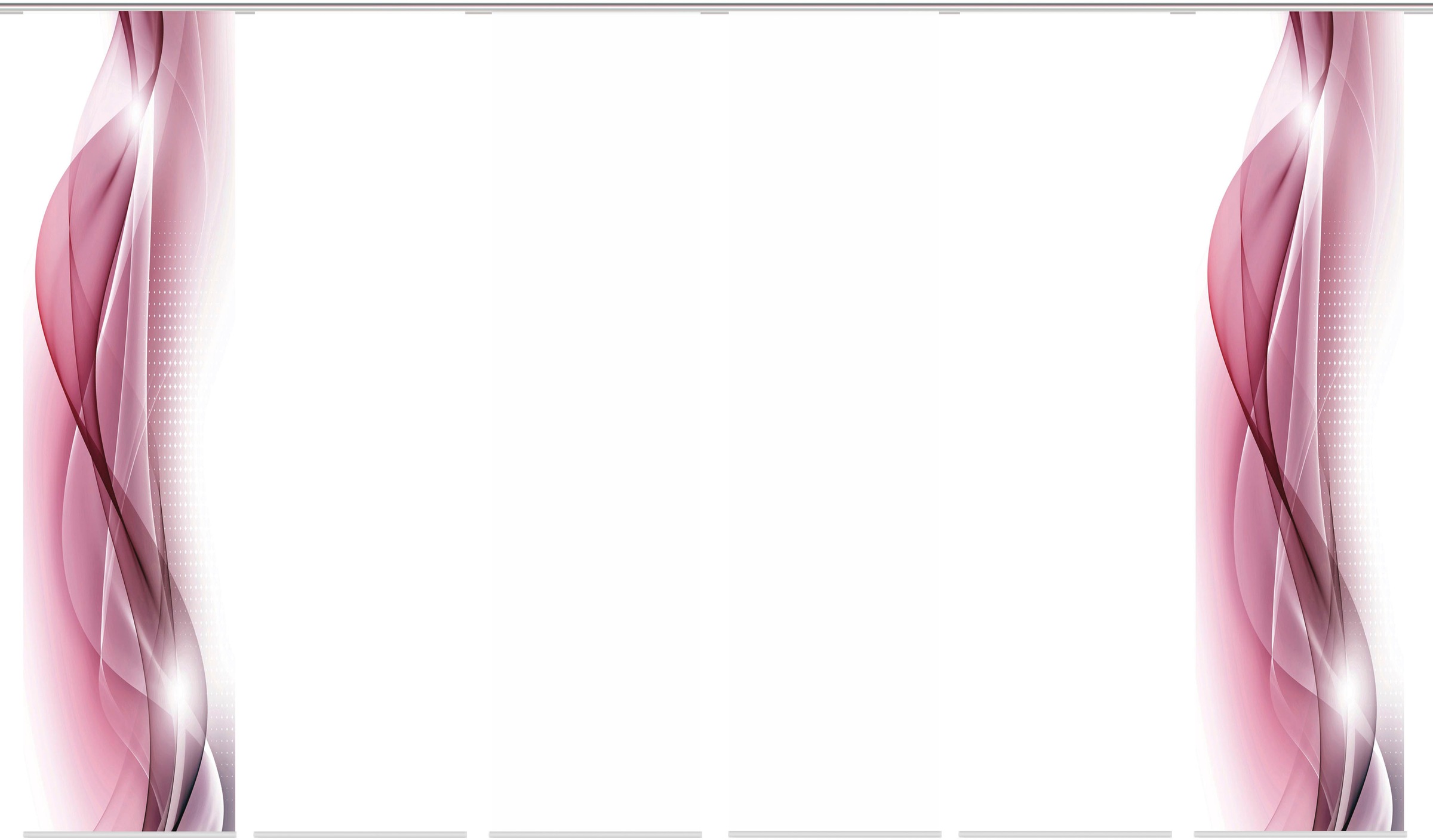 Image of HOME WOHNIDEEN Schiebegardine »NEBLANA 6er SET«, (6 St.), Dekostoff-Seidenoptik, Digital bedruckt bei Ackermann Versand Schweiz