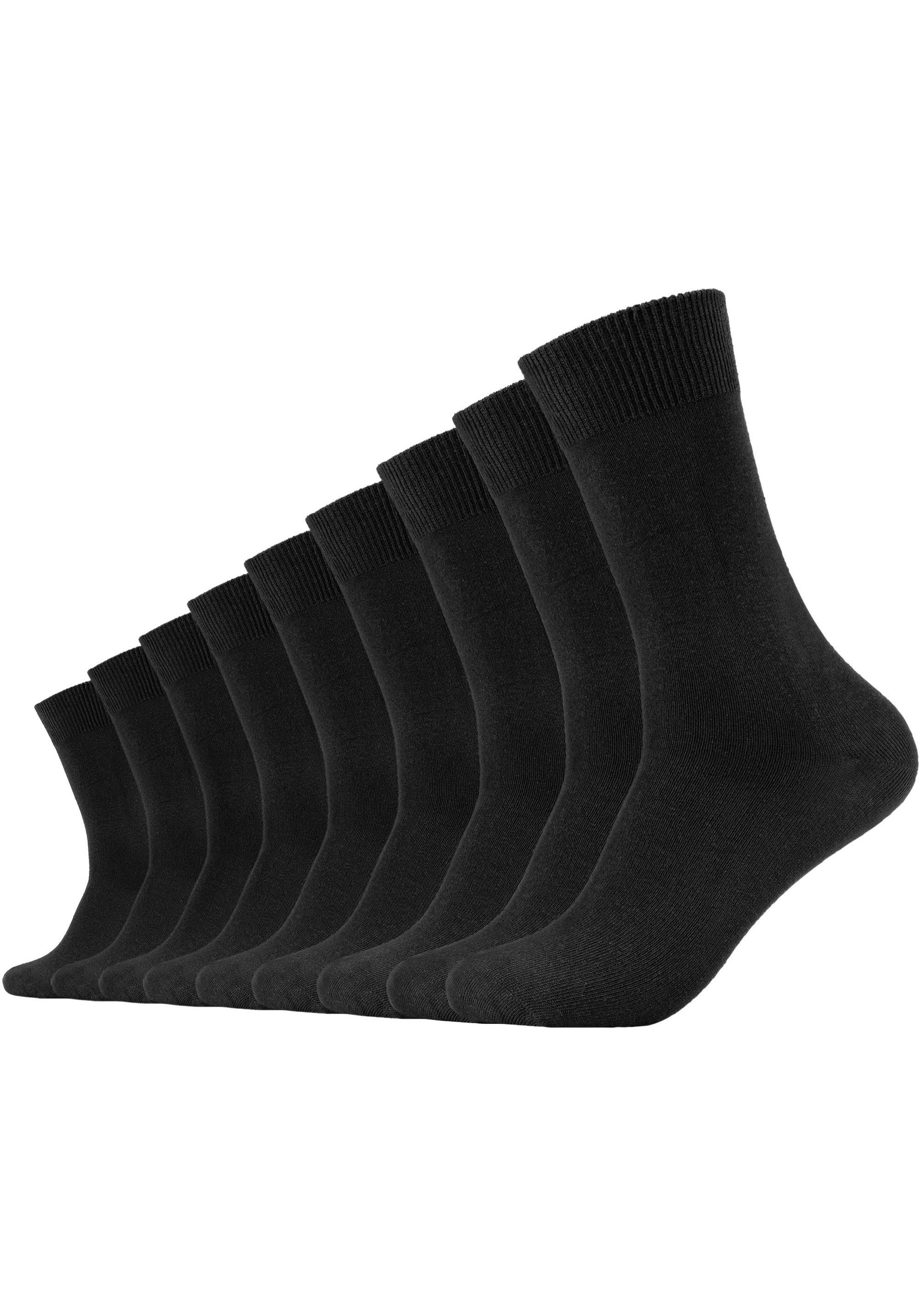 Socken, (Packung, 9er-Pack), mit verstärktem Fersen- und Zehenbereich