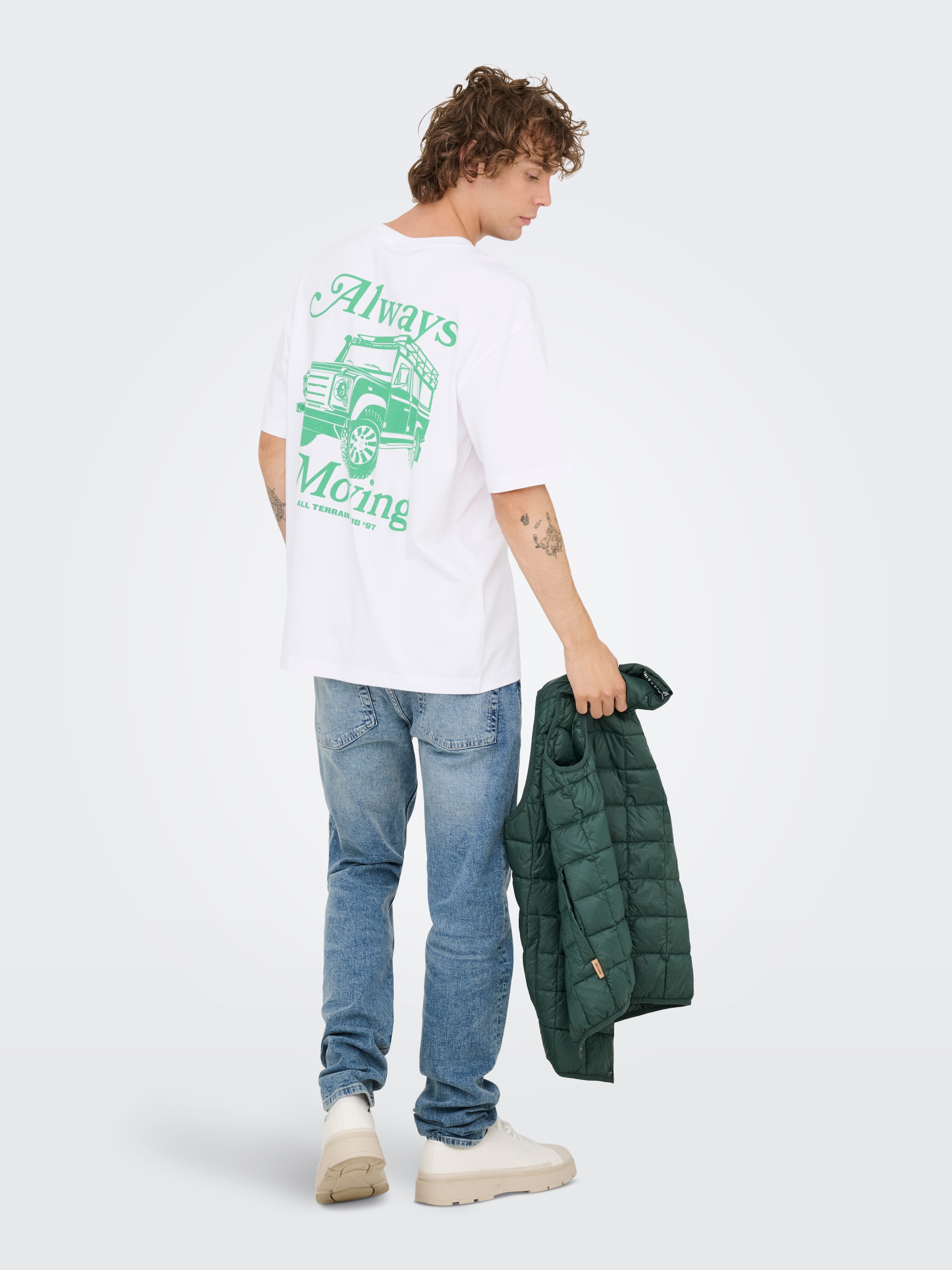 ONLY & SONS T-shirt »ONSNATHAN RLX SS TEE NOOS« Baumwolle, relaxed fit