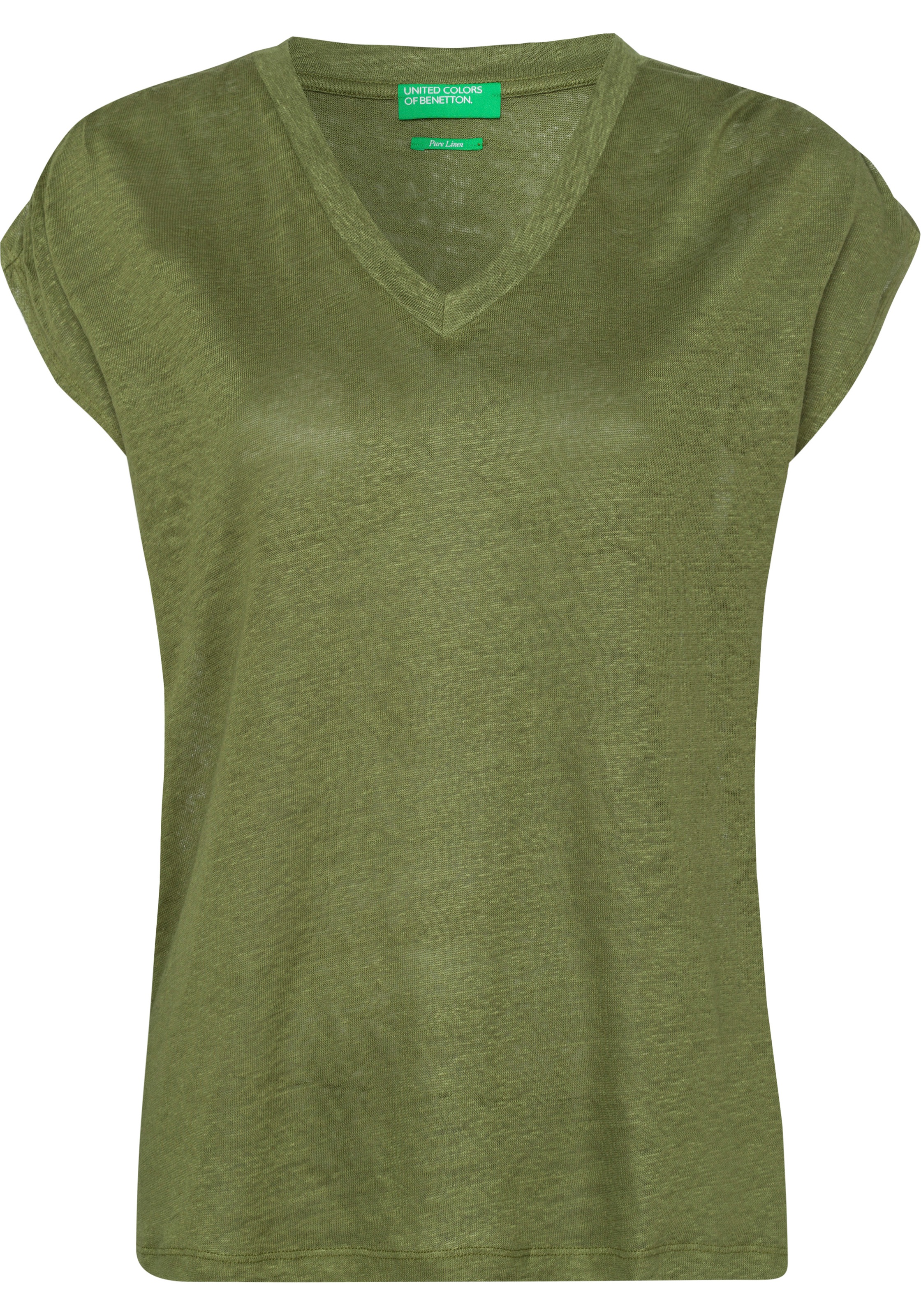 Image of United Colors of Benetton V-Shirt, mit leichter Raffung auf den Schultern bei Ackermann Versand Schweiz