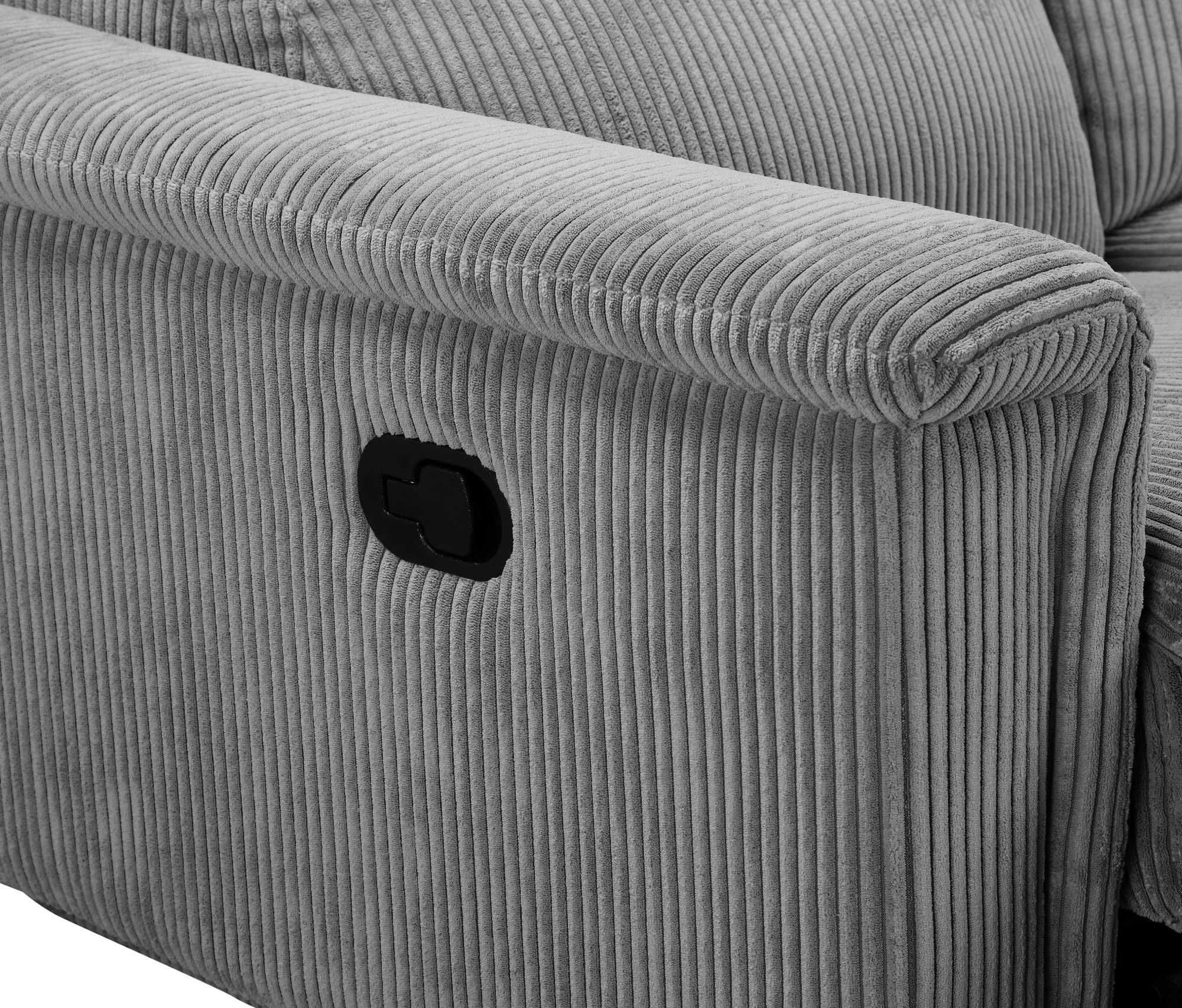 Home affaire 3-Sitzer »LUND Cord, B. 222cm, manuelle/elektrische Relaxfunktion in 2 Sitzen,« USB-C bei elektrischer Ausführung, Kopfteilverstellung