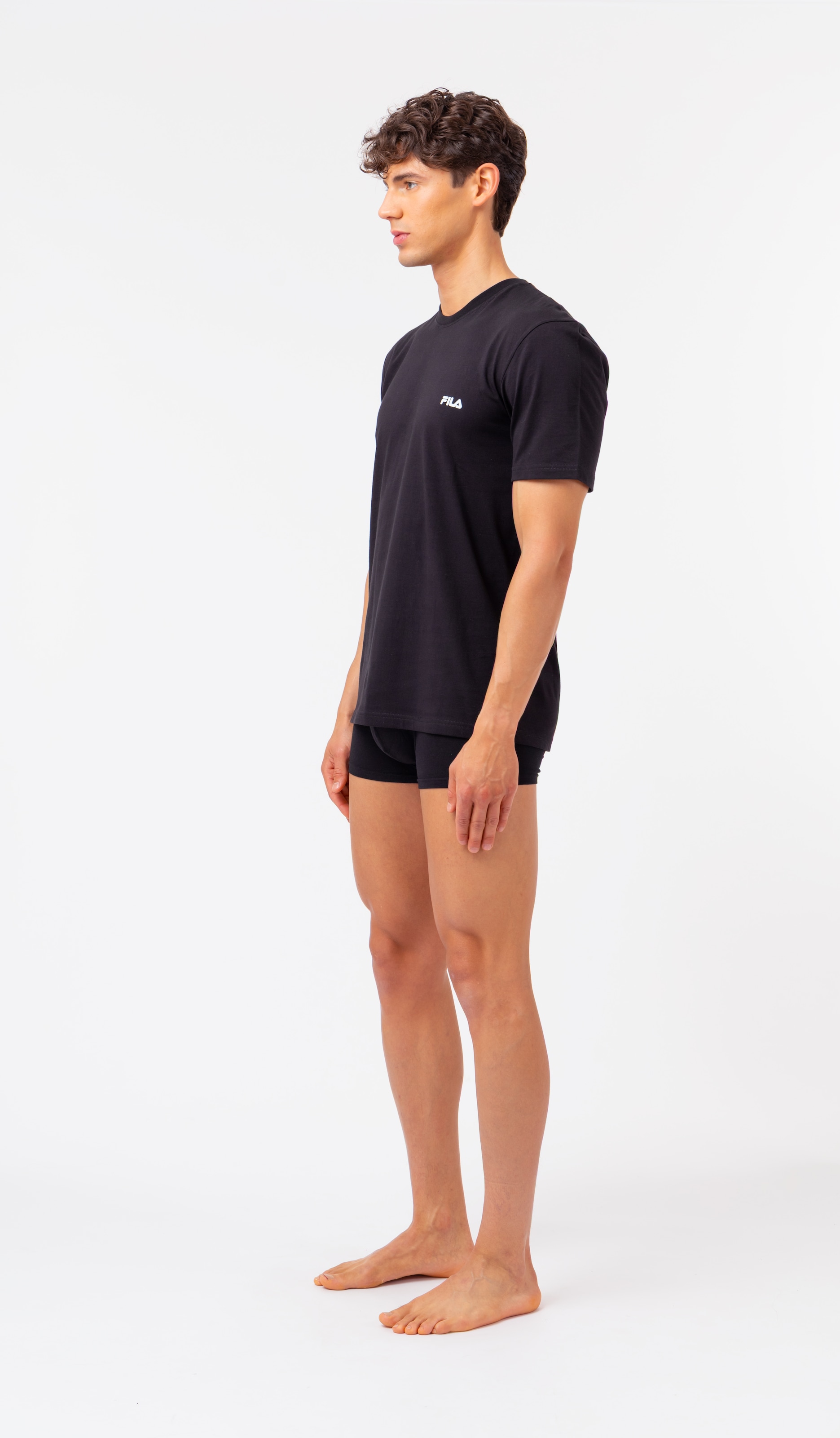 Fila Sous-maillot 2er Pack,  mit Rundhalsausschnitt und kurzen Ärmeln
