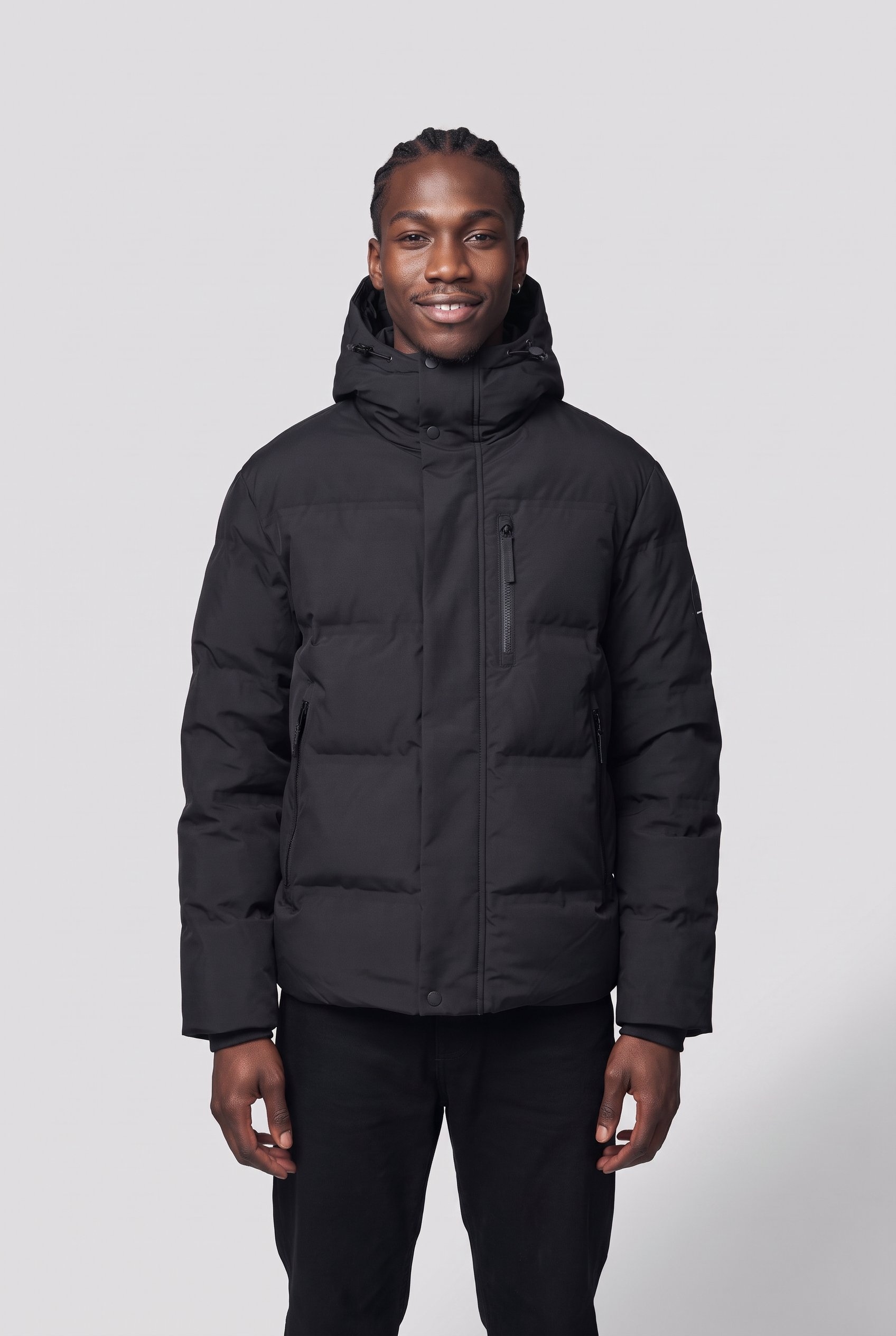 Jack & Jones Veste matelassée »JCOTRACE ALPHA PUFFER JACKET« avec capuche Kunstfaser, regular fit