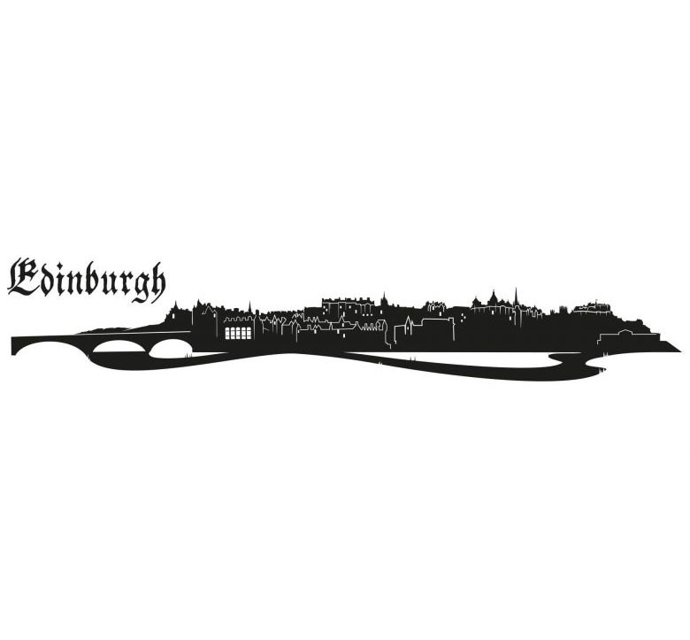 Image of Wall-Art Wandtattoo »Stadt Skyline Edinburgh 120cm«, (1 St.) bei Ackermann Versand Schweiz