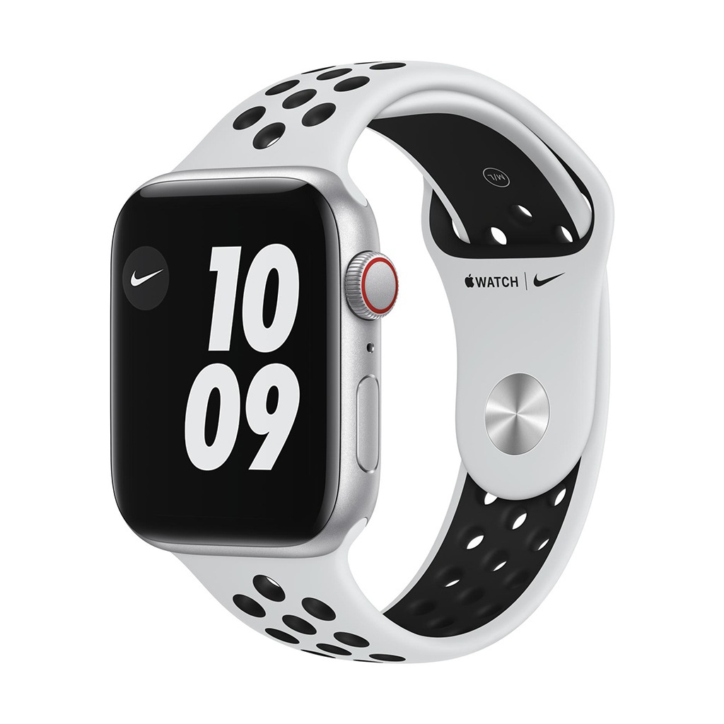 Image of Apple Smartwatch »Serie Nike SE, GPS Cellular, 44 mm Aluminium-Gehäuse mit Nike-Sportarmband«, (Watch OS MG083FD/A) bei Ackermann Versand Schweiz