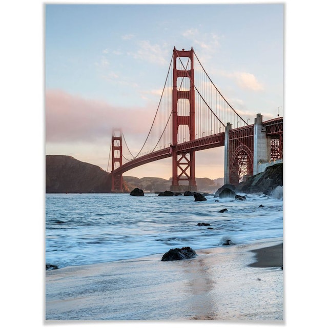 Wall-Art Poster »Golden Gate Bridge«, Brücken, (1 St.), Poster, Wandbild,  Bild, Wandposter bequem kaufen