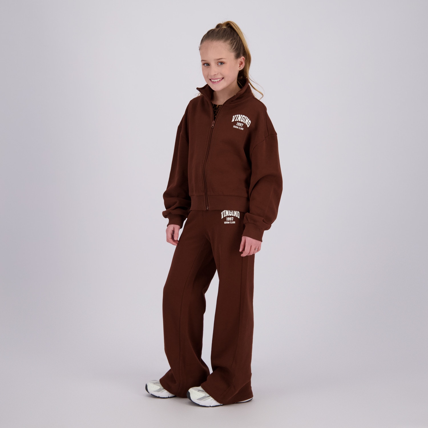 Vingino Veste sweat avec col montant / coupe courte / pour filles