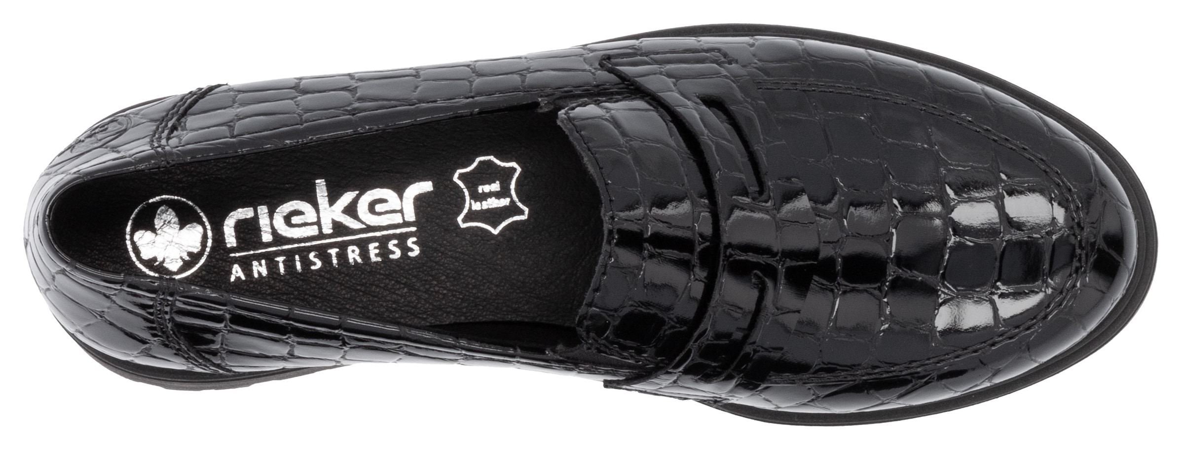 Rieker Loafer  Mocassin, chaussure à enfiler, chaussure universitaire avec petits élastiques