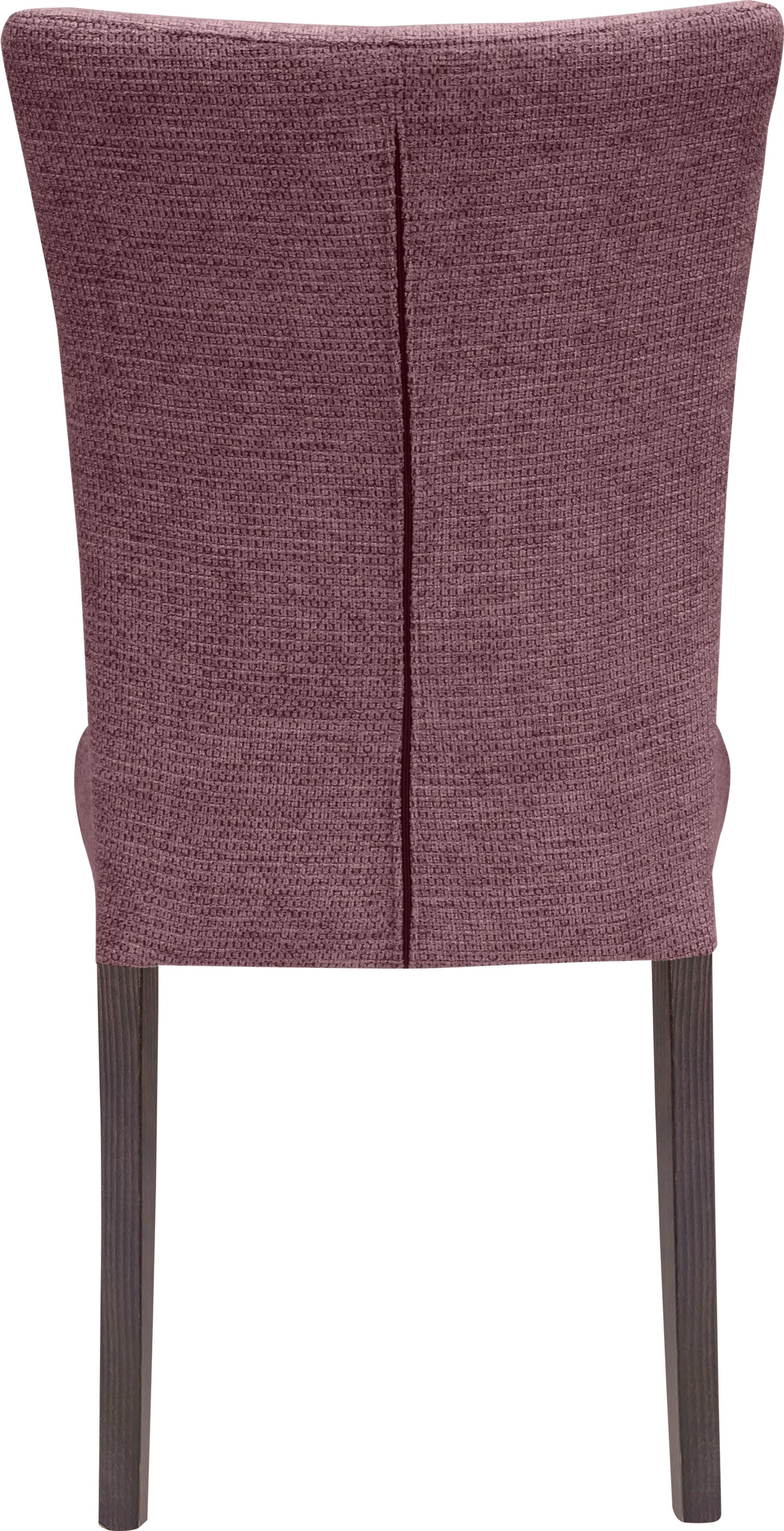 Home affaire 4-Fussstuhl »Aspen«, (Set), 2 St., Softstruktur, Beine aus massiver Buche, wengefarben lackiert