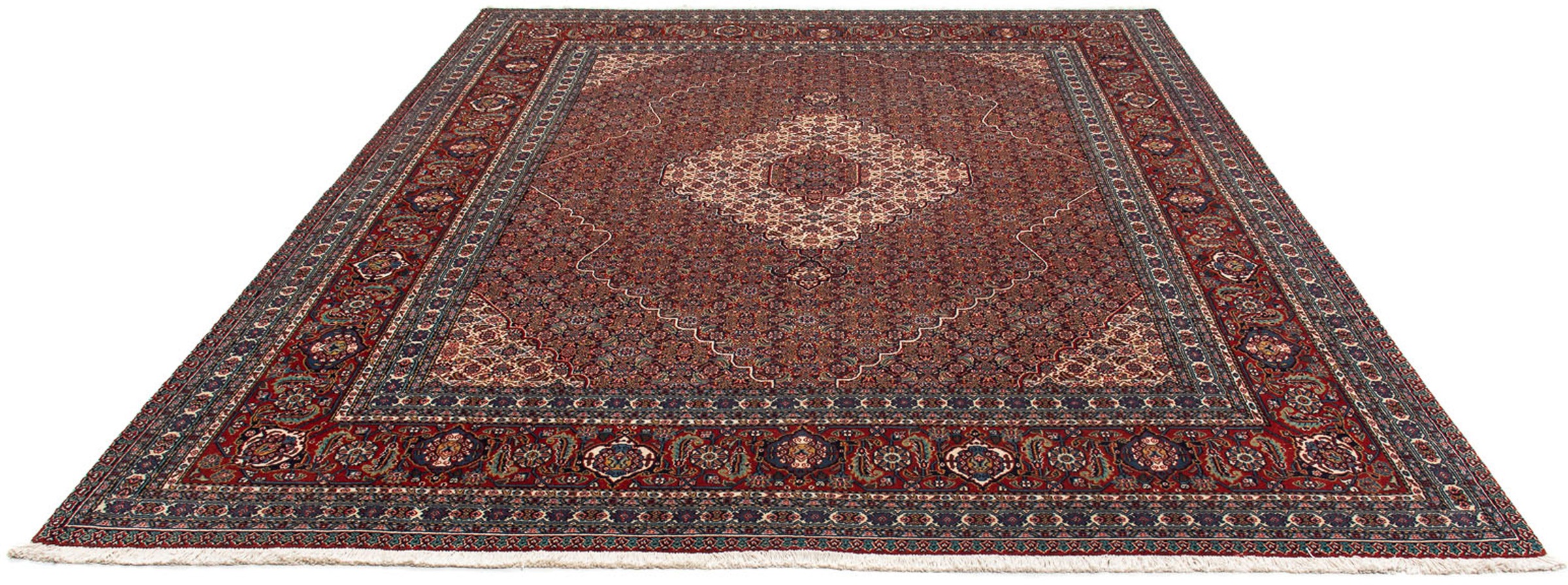 Image of morgenland Orientteppich »Perser - Nain - 323 x 256 cm - dunkelrot«, rechteckig, 10 mm Höhe, Wohnzimmer, Handgeknüpft, Einzelstück mit Zertifikat bei Ackermann Versand Schweiz