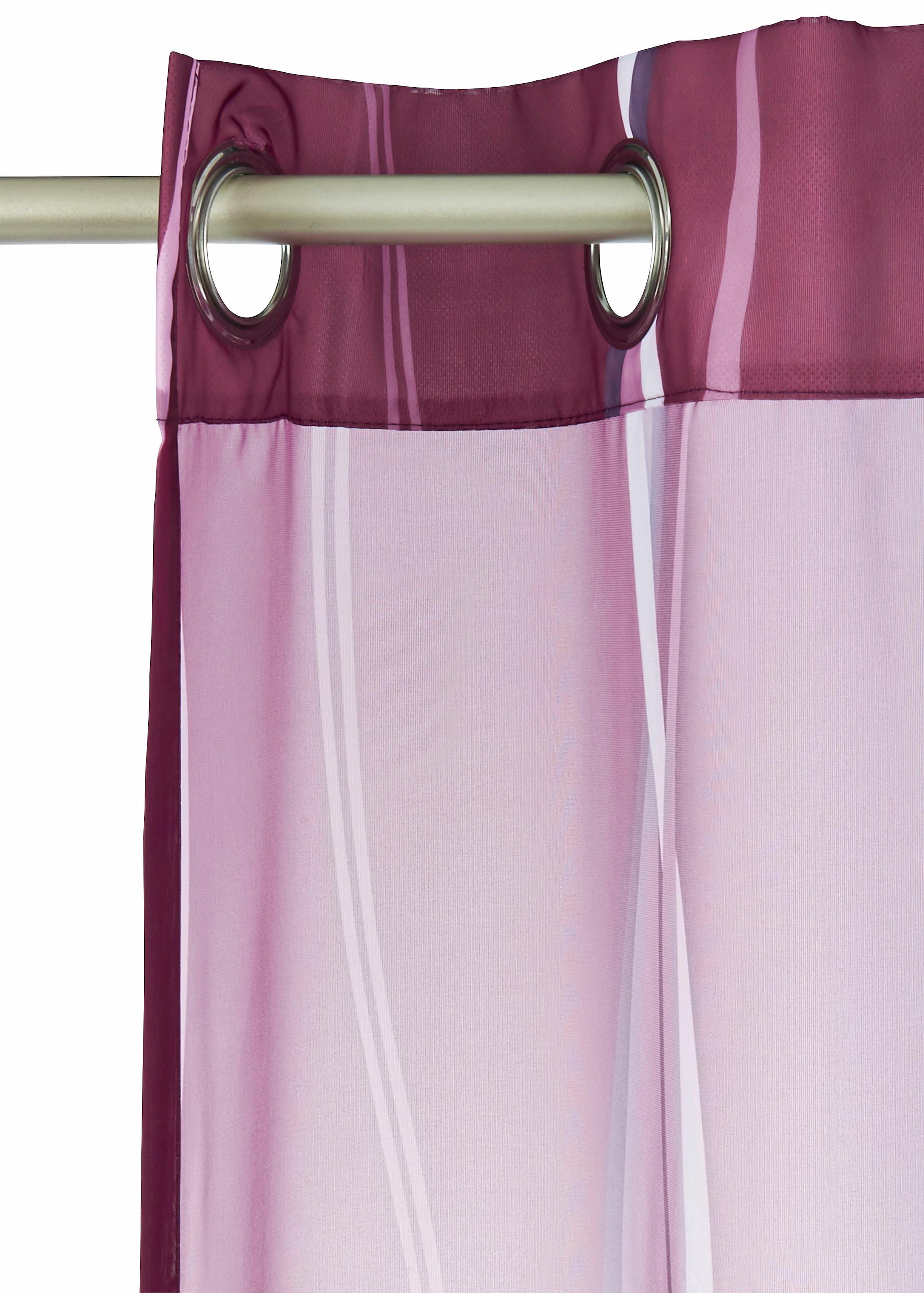 my home Gardine »Dimona«, (2 St.), 2er-Set, transparent, Voile, Polyester  kaufen