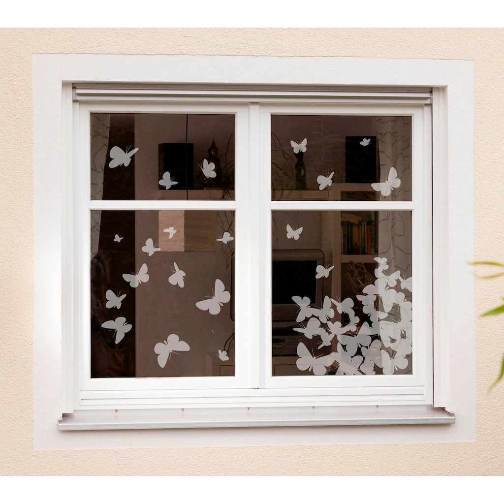 Komar Fensterbild »Schmetterlinge«, 31x31 cm, selbsthaftend