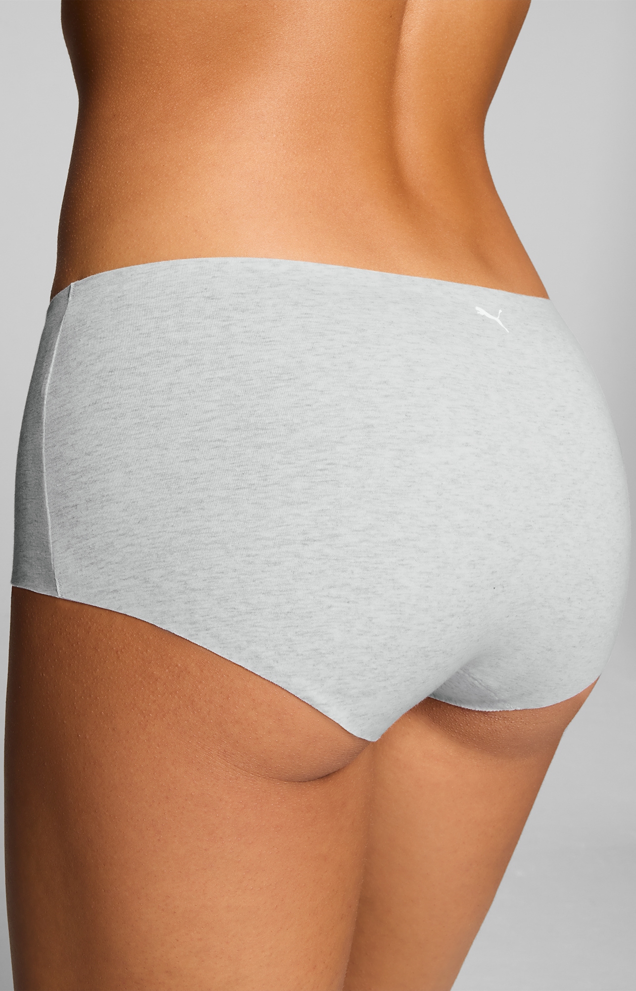 PUMA Pantalon rétro »PUMA WOMEN INVISIBLE COTTON MINI SHORTS« 2er Pack,  nahtlose Ränder für eine unsichtbare Passform