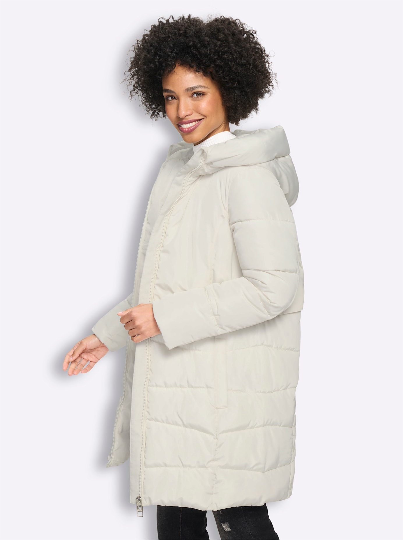 heine Veste longue avec capuche