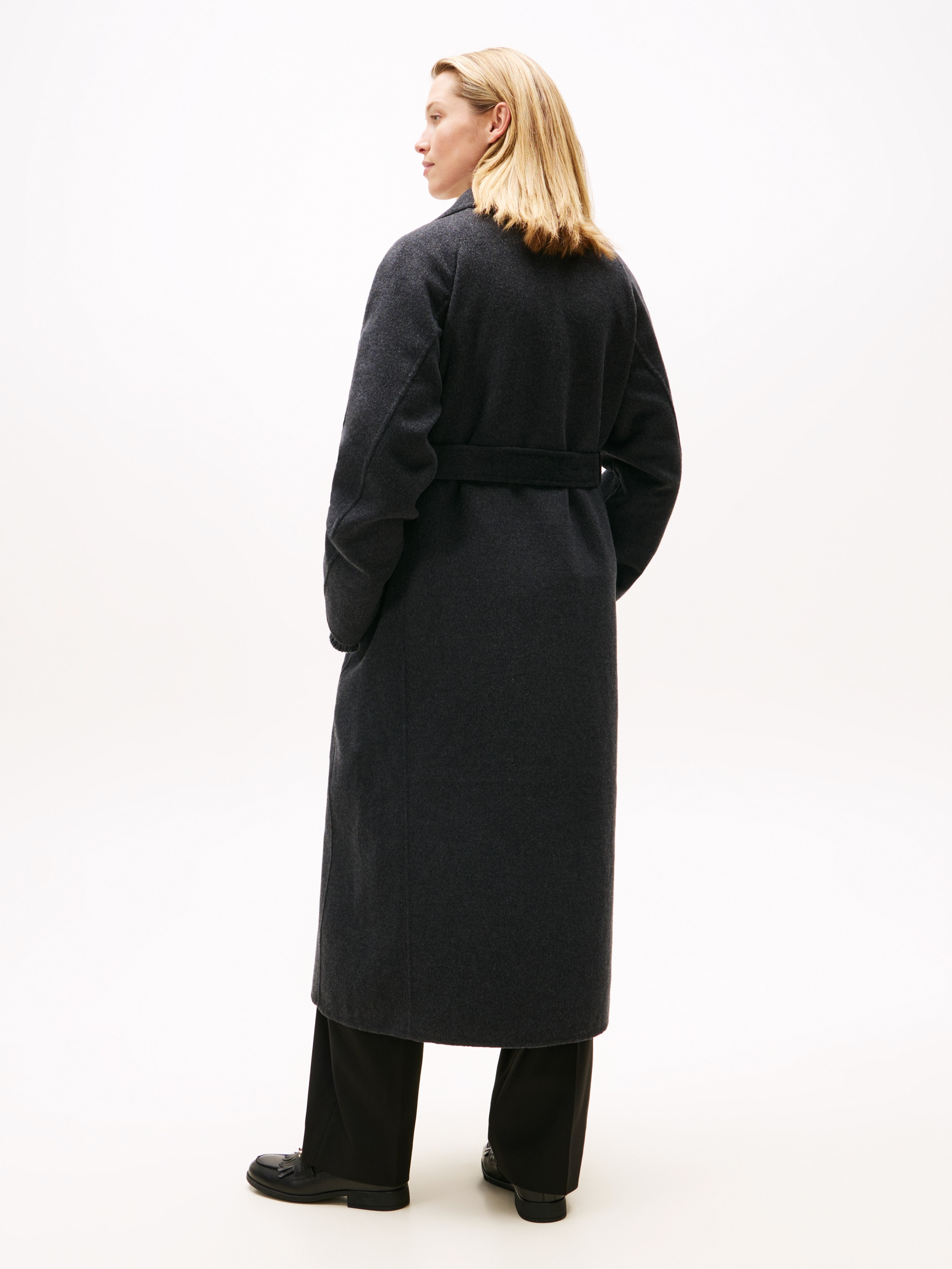 Tommy Hilfiger Wollmantel »DF WOOL REG BELTED MIDI COAT« mit Wolle