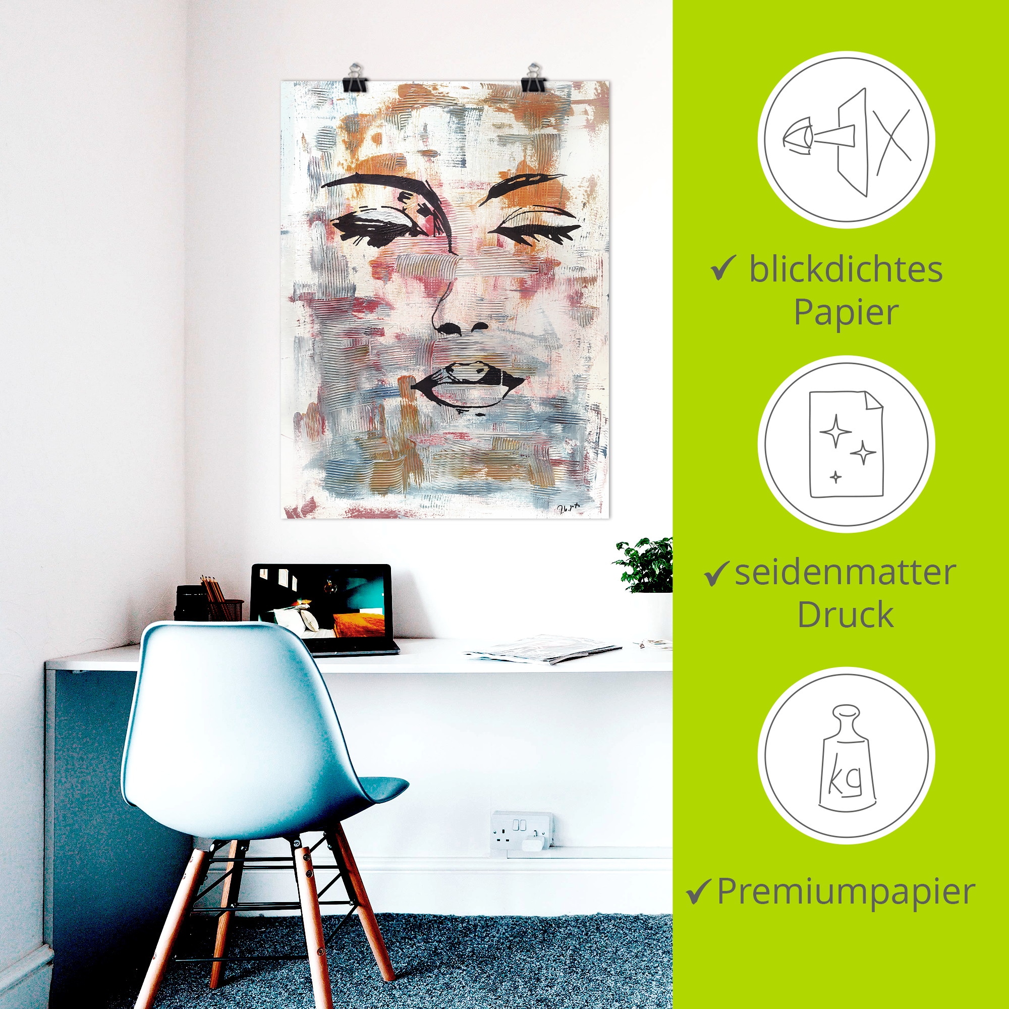 Artland Wandbild »Eine Frau aus einem anderen Universum« Bilder von Frauen 1 Stk. tlg. als Alubild, Leinwandbild, Poster, Wandaufkleber in verschied. Grössen