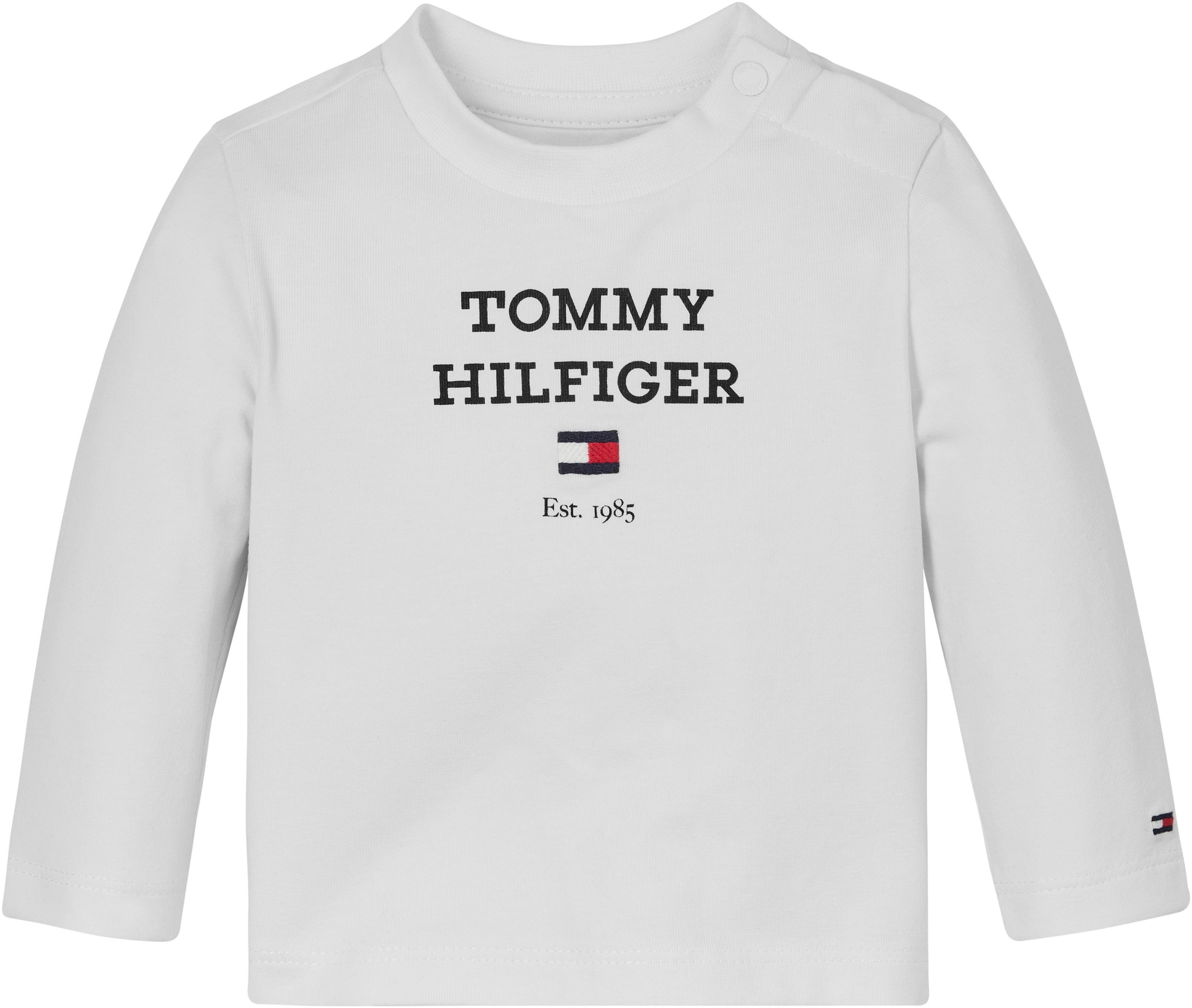 Hilfiger TEE Tommy Modische mit TH Mindestbestellwert shoppen Langarmshirt ohne Logoschriftzug L/S«, »BABY LOGO