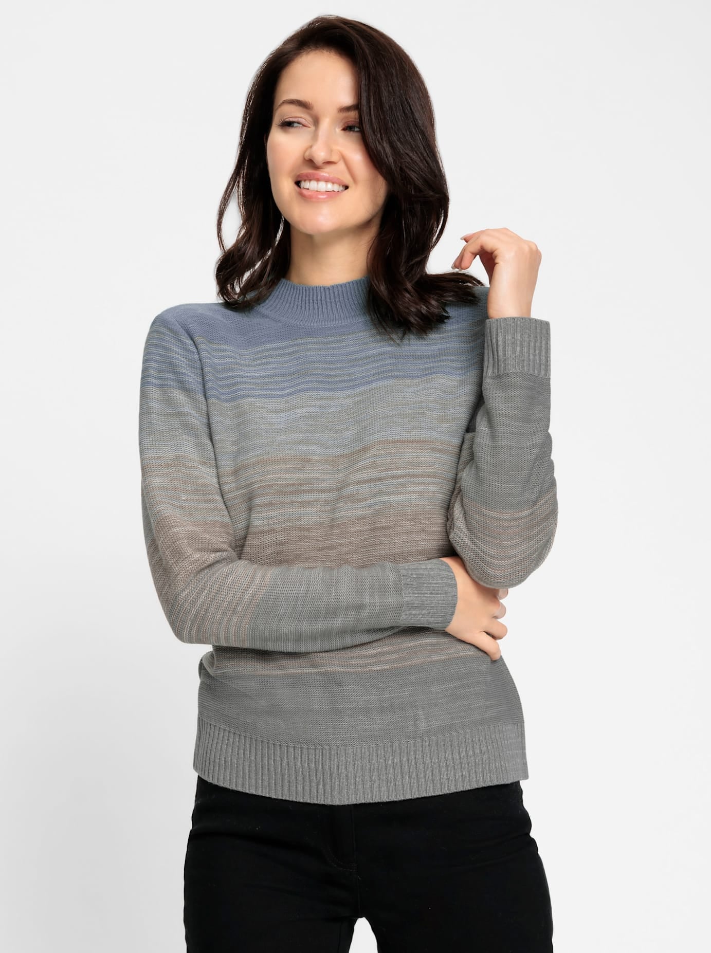 Image of Classic Basics Streifenpullover "Pullover"