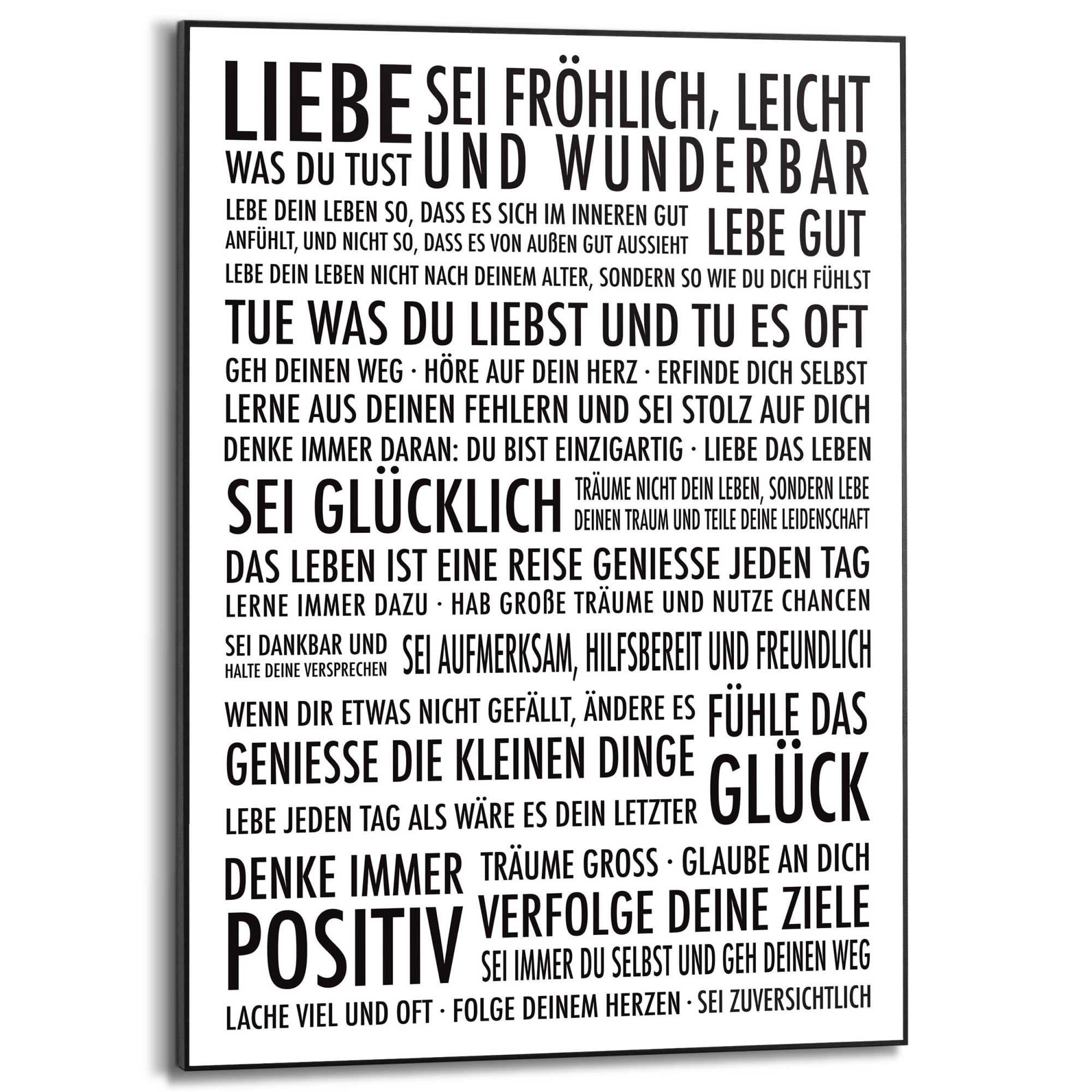 Image of Reinders Poster "Positiv Leben"
