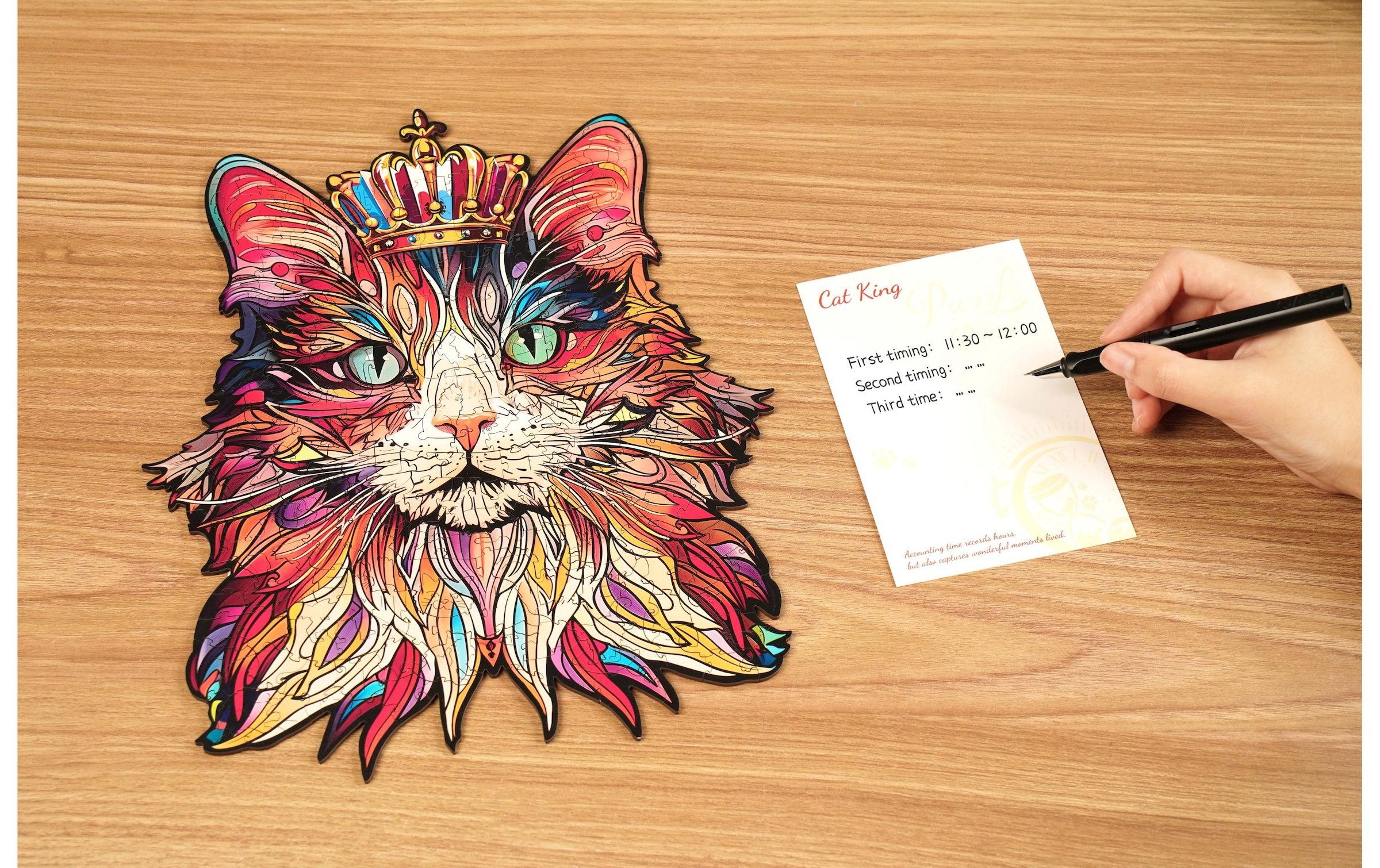   Puzzle 3D »RoboTime Katzenkönig«