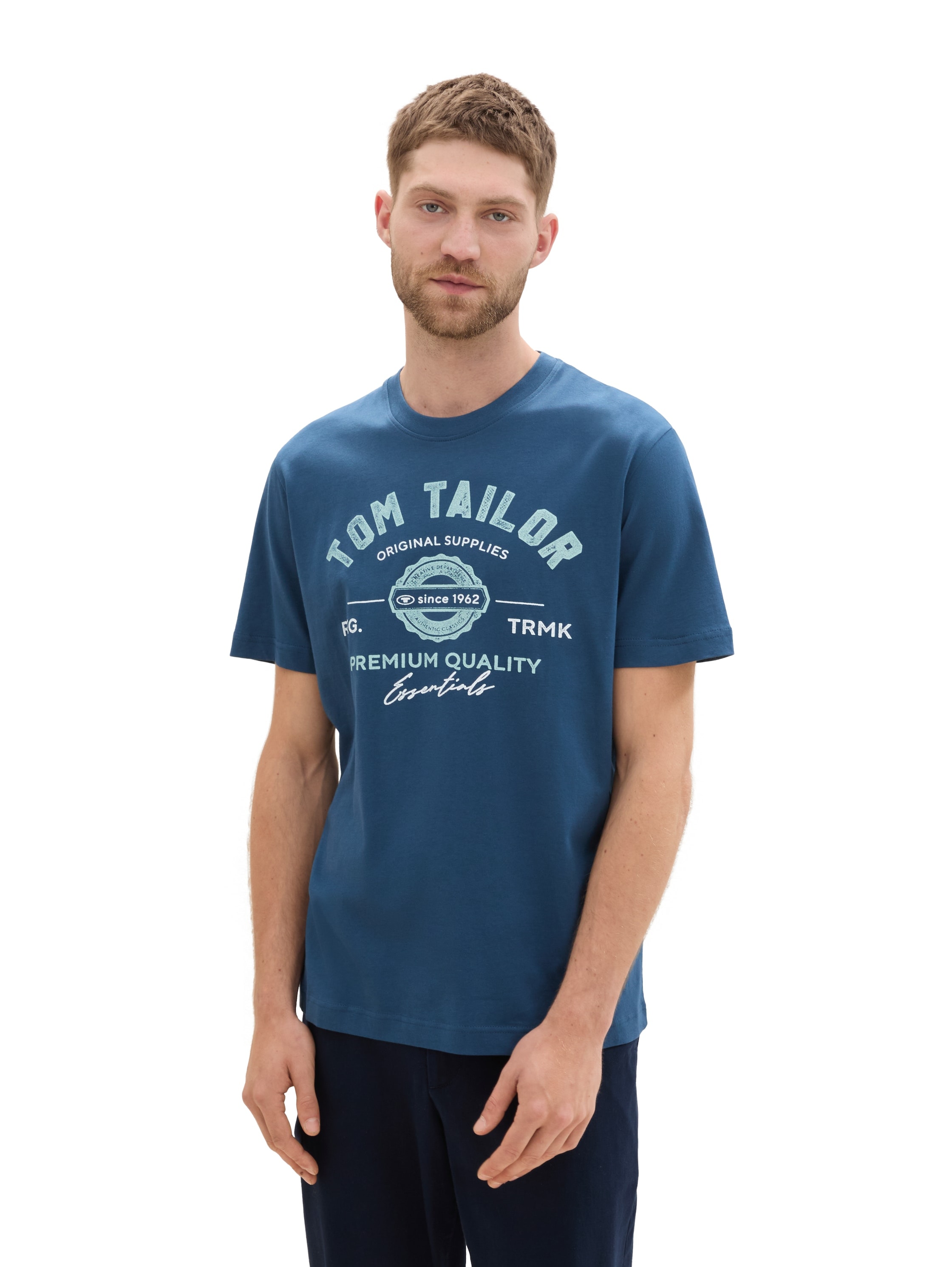 TOM TAILOR T-Shirt, mit grossem Logofrontprint