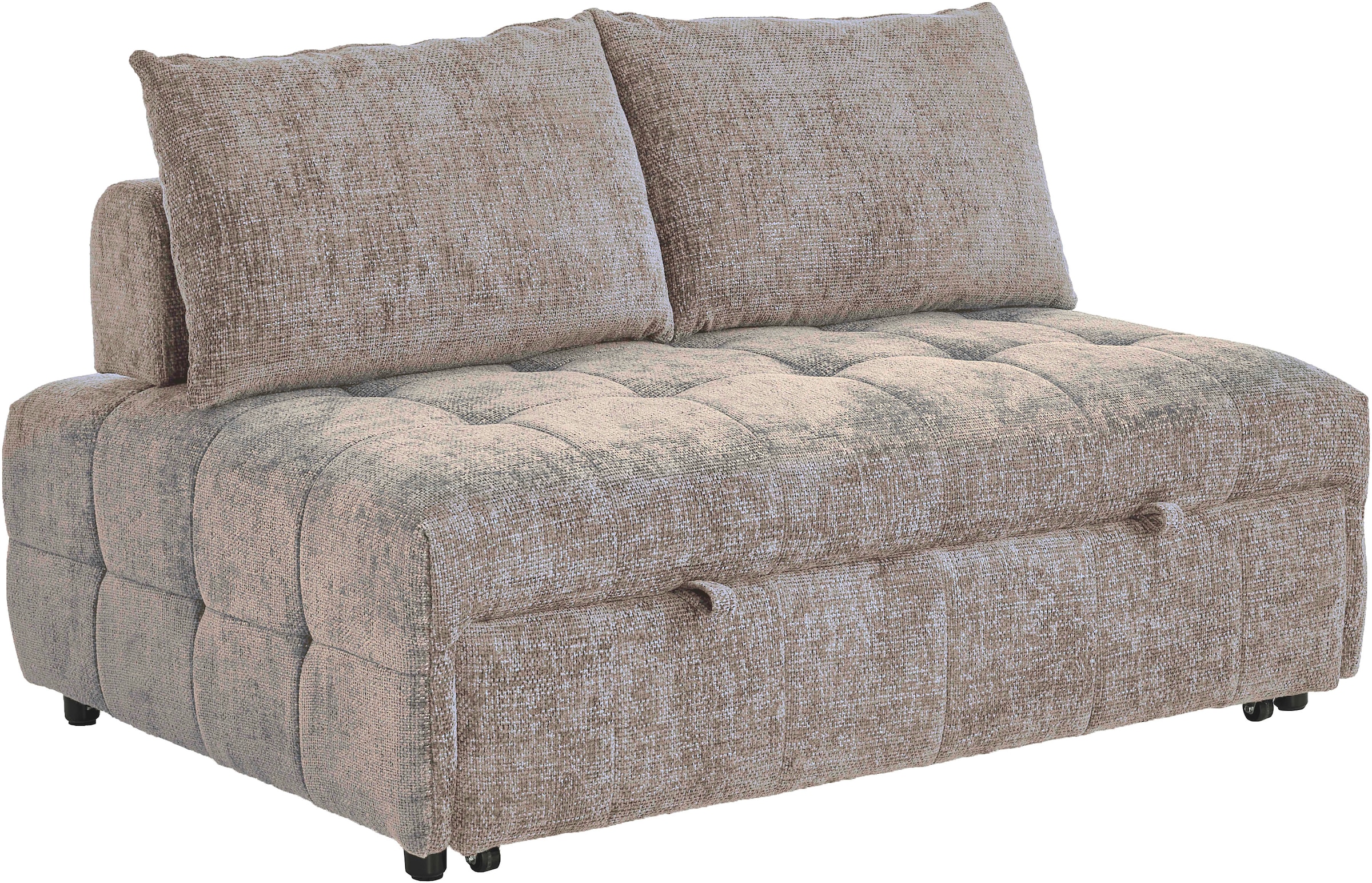 ATLANTIC home collection Canapé-lit »Kuno, B:140cm« 2-Sitzer Schlafsofa mit Sitztiefenverstellung (2x)