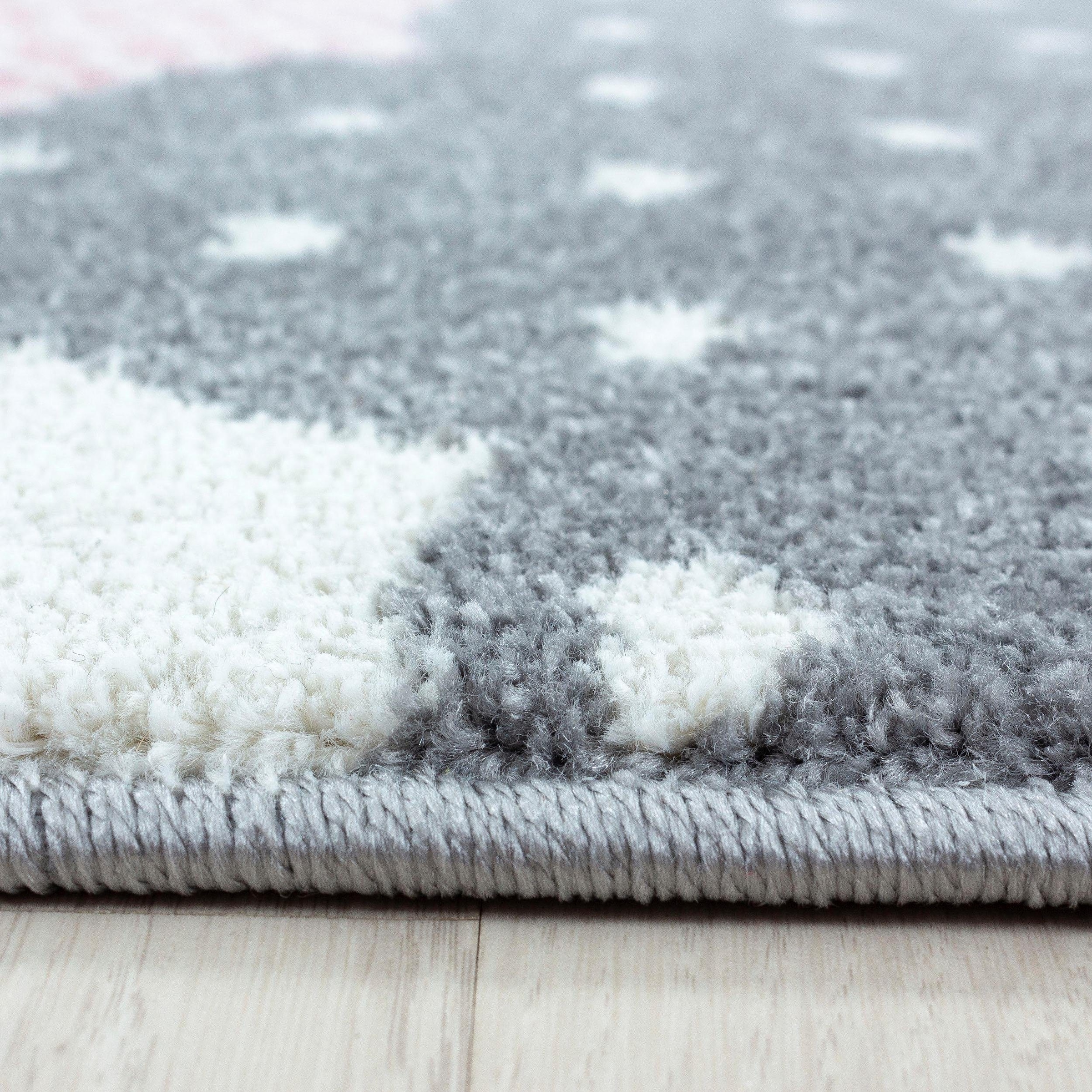 Ayyildiz Teppiche Kinderteppich »Bambi 820«, rechteckig, 11 mm Höhe, auch in rund, Wolken Motiv, Kurzflor