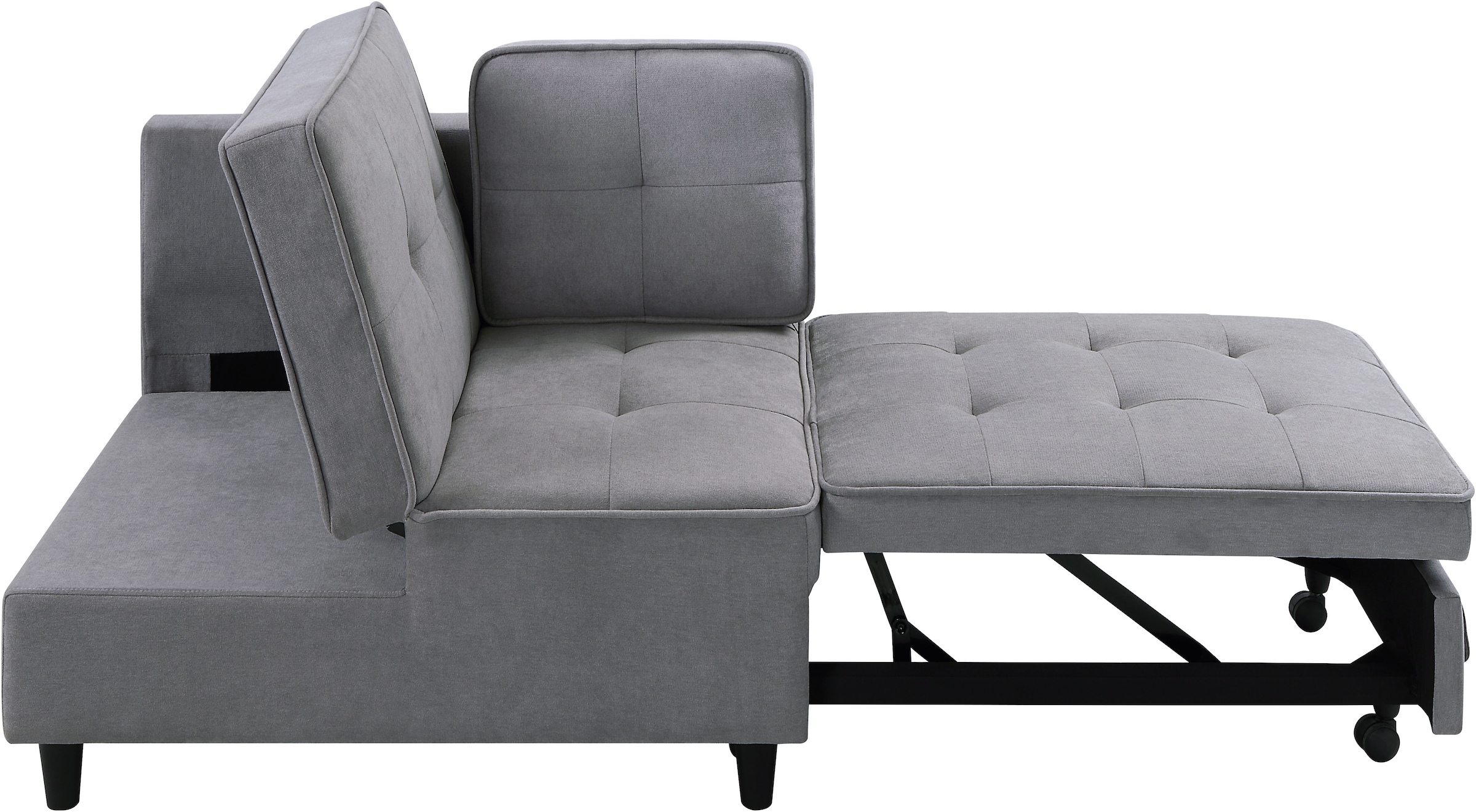 ATLANTIC home collection Schlafsofa »Freddy«, wandelbar zum Loungesessel, Relaxliege und Gästebett, inkl. Kissen