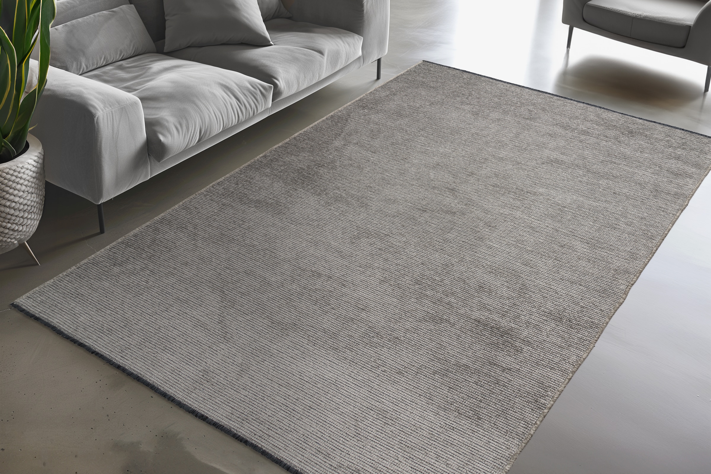 Kayoom Teppich »Trendy Touch 425« rechteckig 8 mm Höhe Kurzflor, Modernes Muster, Vegan, Wohnzimmer
